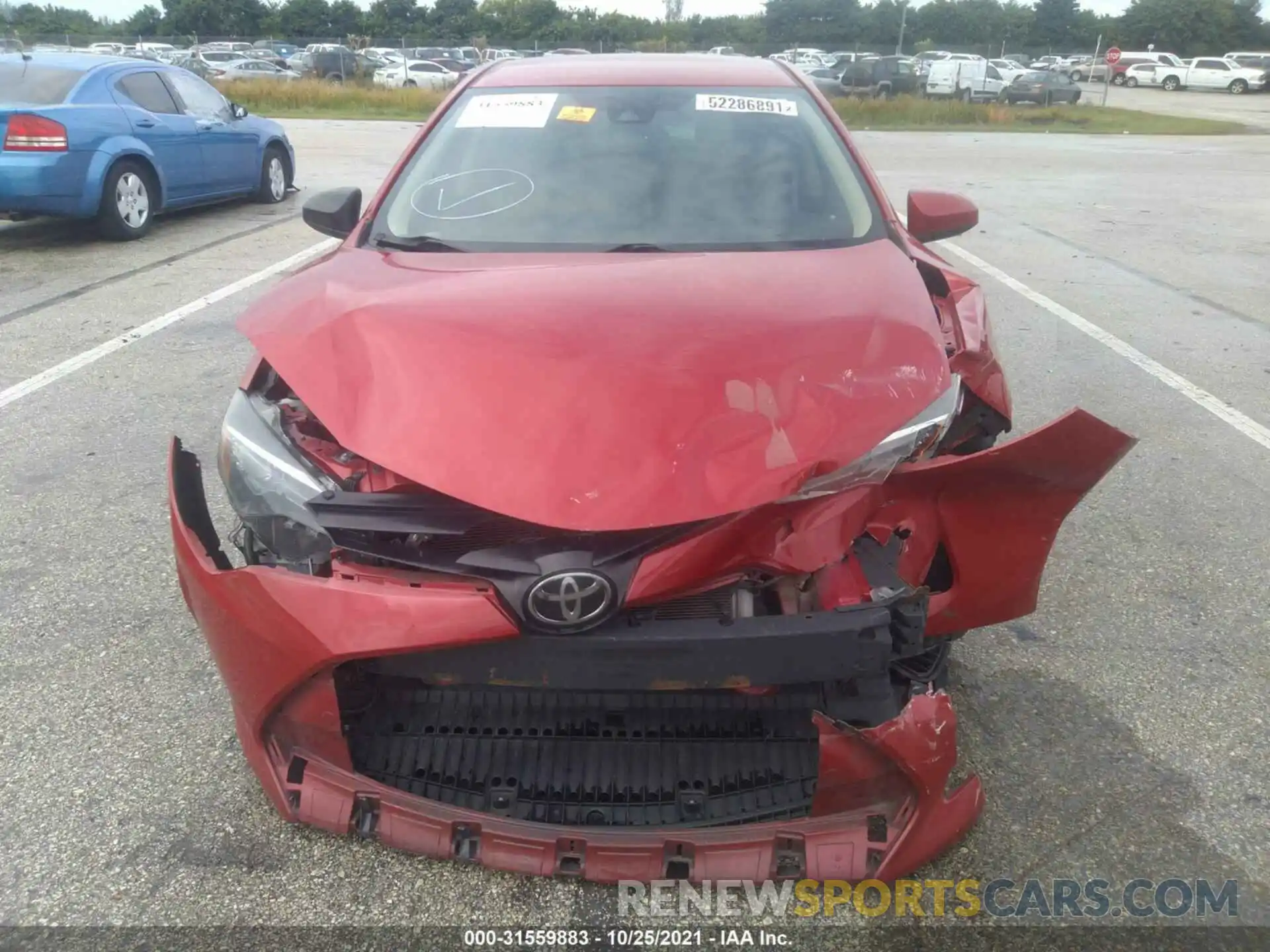 6 Photograph of a damaged car 2T1BURHE7KC171869 TOYOTA COROLLA 2019