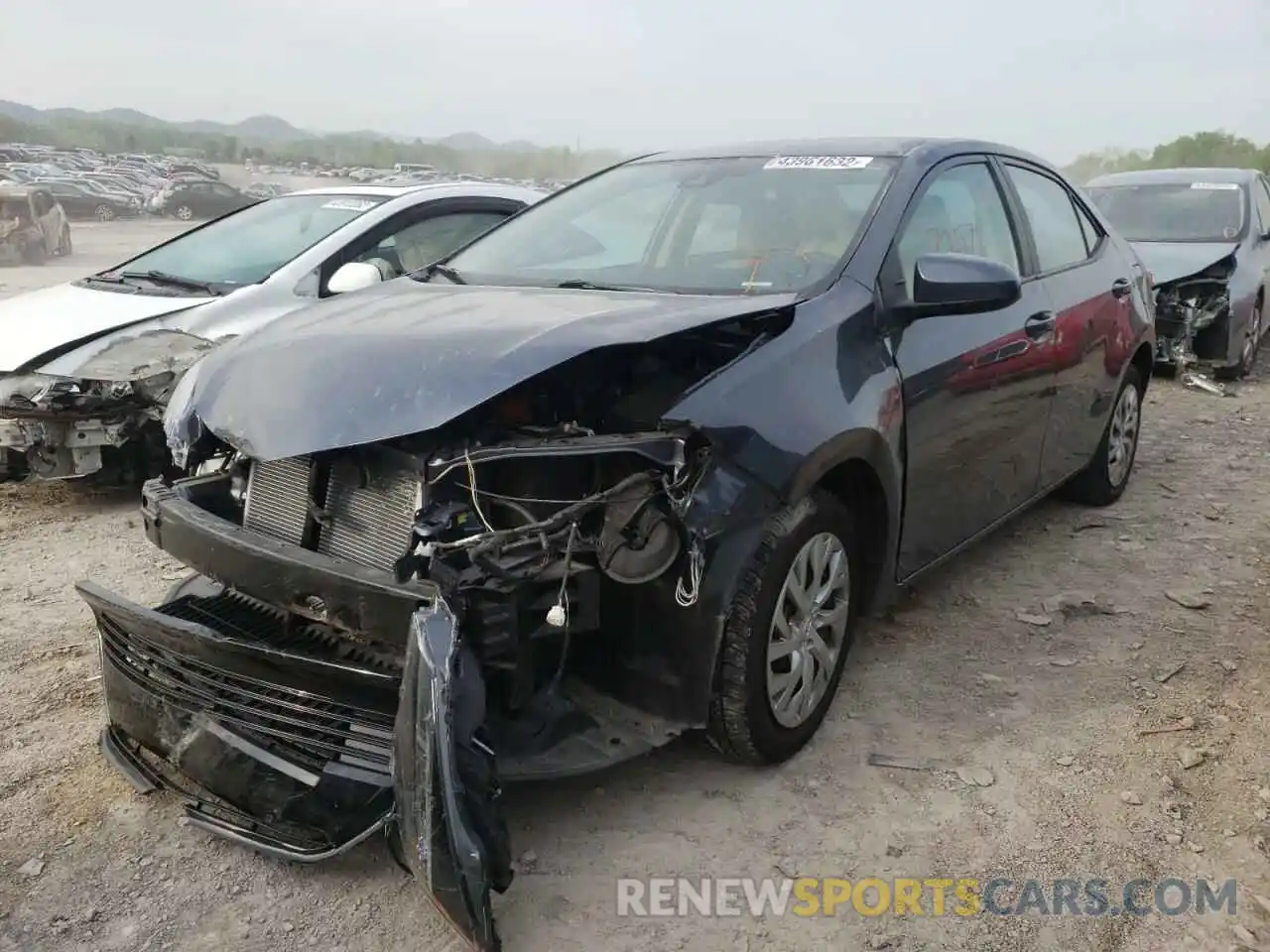 2 Photograph of a damaged car 2T1BURHE7KC171967 TOYOTA COROLLA 2019