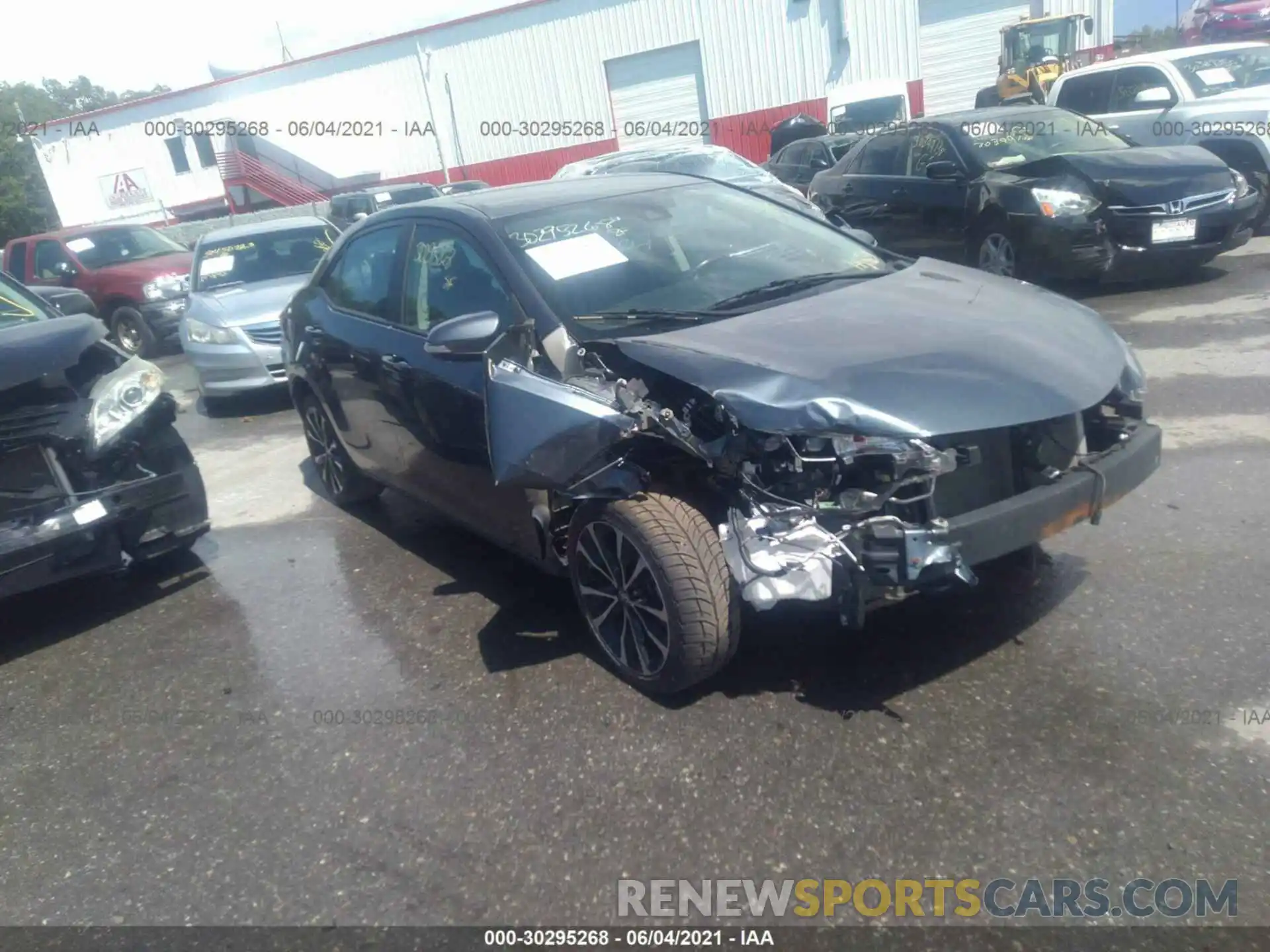 1 Photograph of a damaged car 2T1BURHE7KC172097 TOYOTA COROLLA 2019