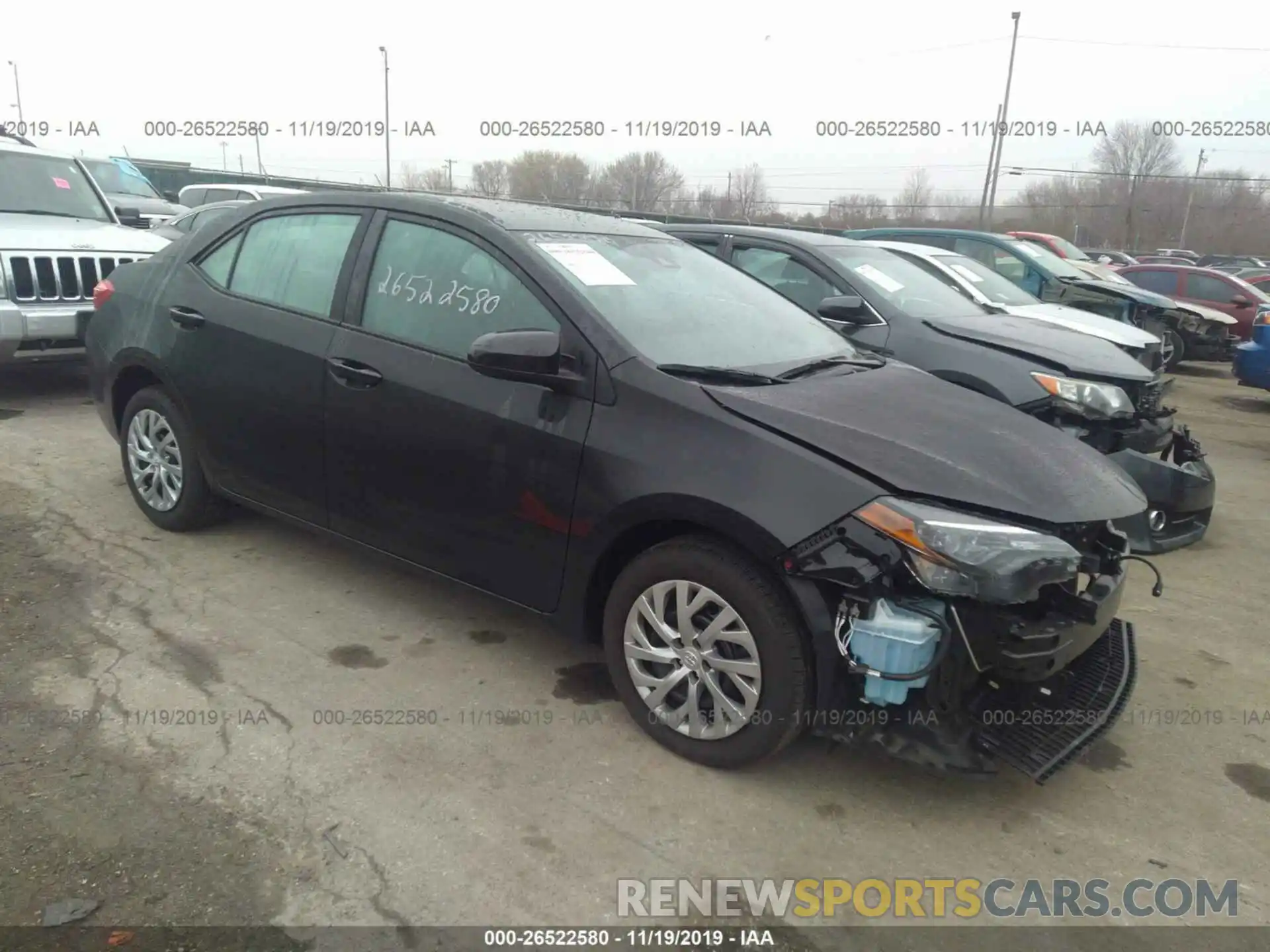 1 Photograph of a damaged car 2T1BURHE7KC172259 TOYOTA COROLLA 2019