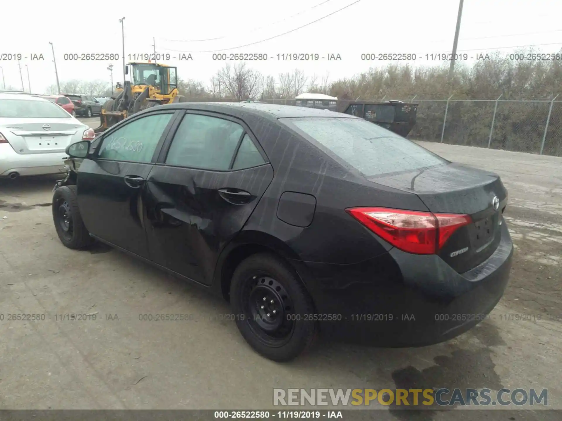 3 Photograph of a damaged car 2T1BURHE7KC172259 TOYOTA COROLLA 2019