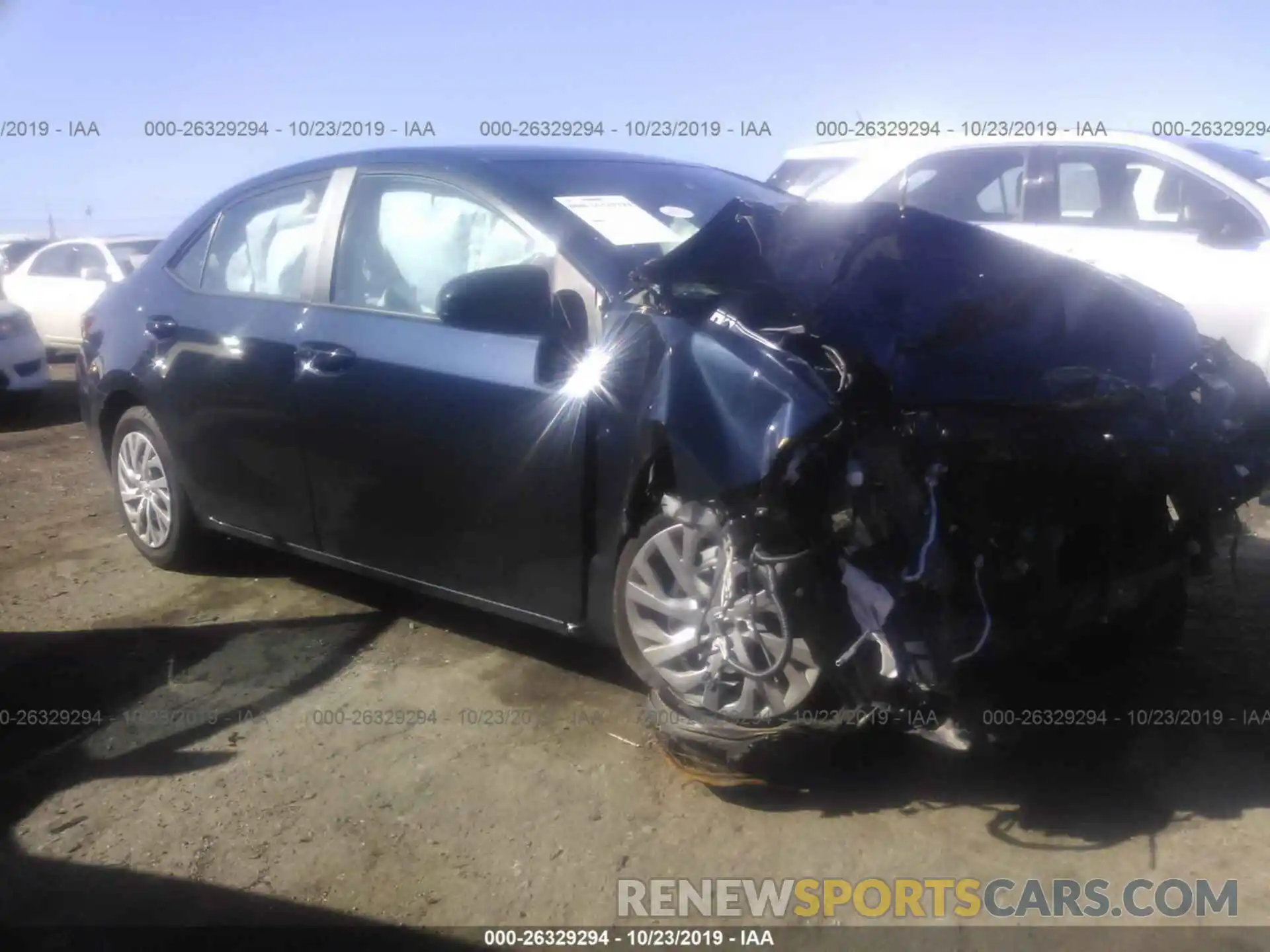 1 Photograph of a damaged car 2T1BURHE7KC172889 TOYOTA COROLLA 2019