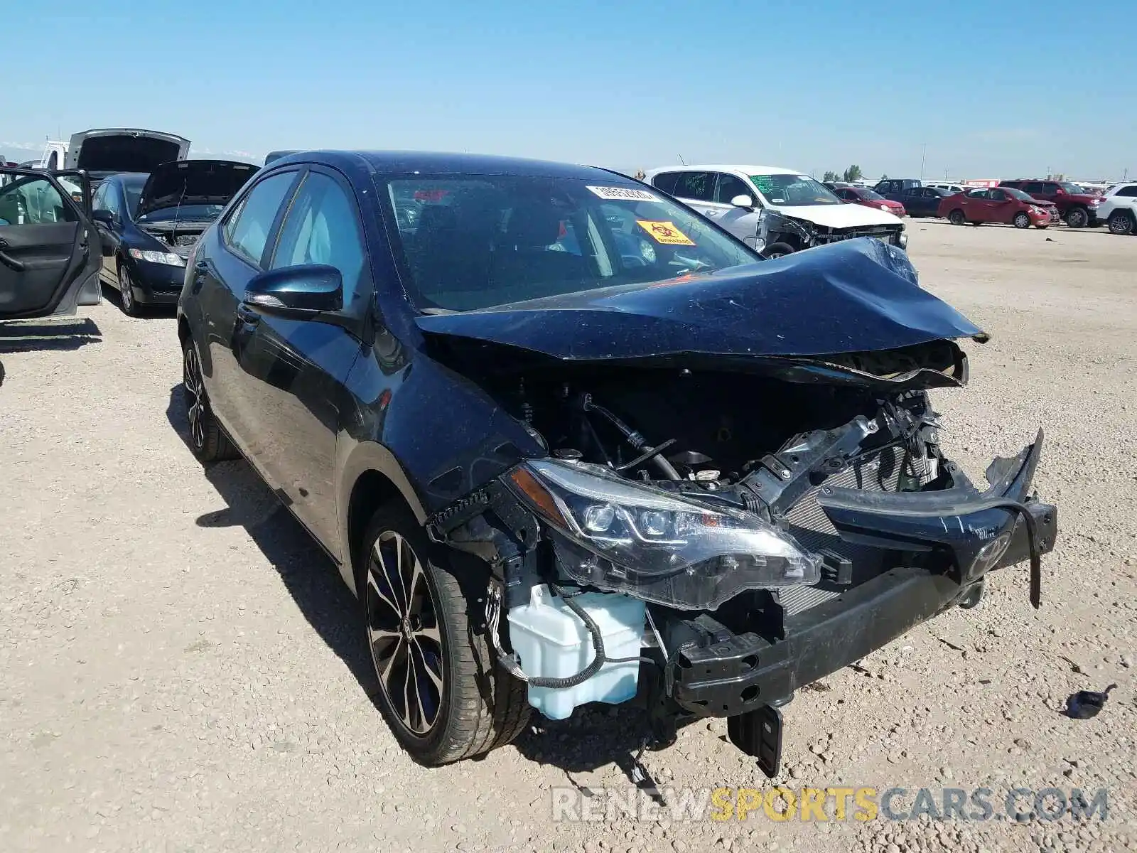 1 Photograph of a damaged car 2T1BURHE7KC173332 TOYOTA COROLLA 2019