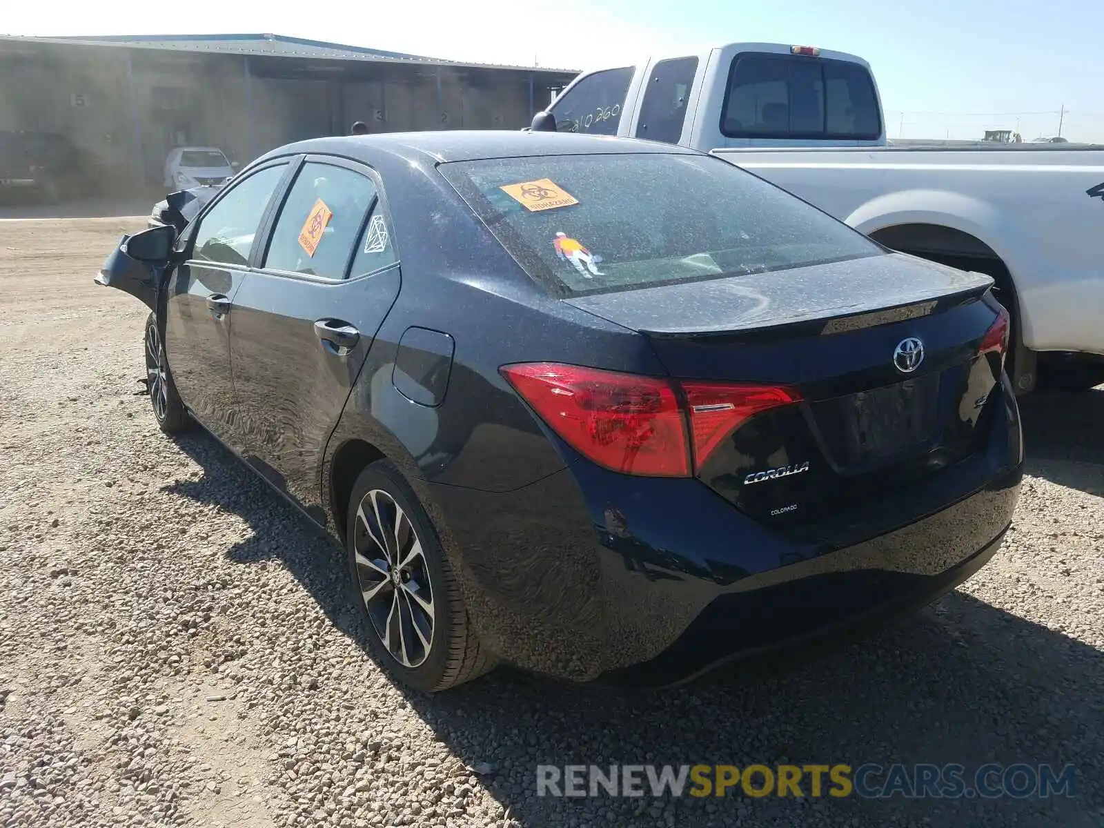 3 Photograph of a damaged car 2T1BURHE7KC173332 TOYOTA COROLLA 2019