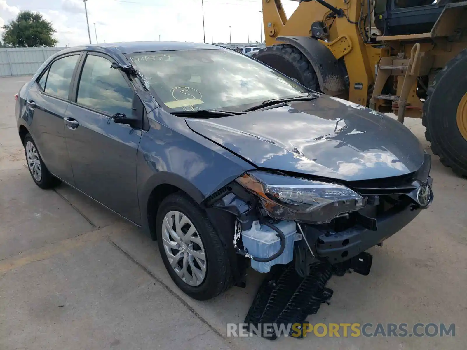 1 Photograph of a damaged car 2T1BURHE7KC174559 TOYOTA COROLLA 2019