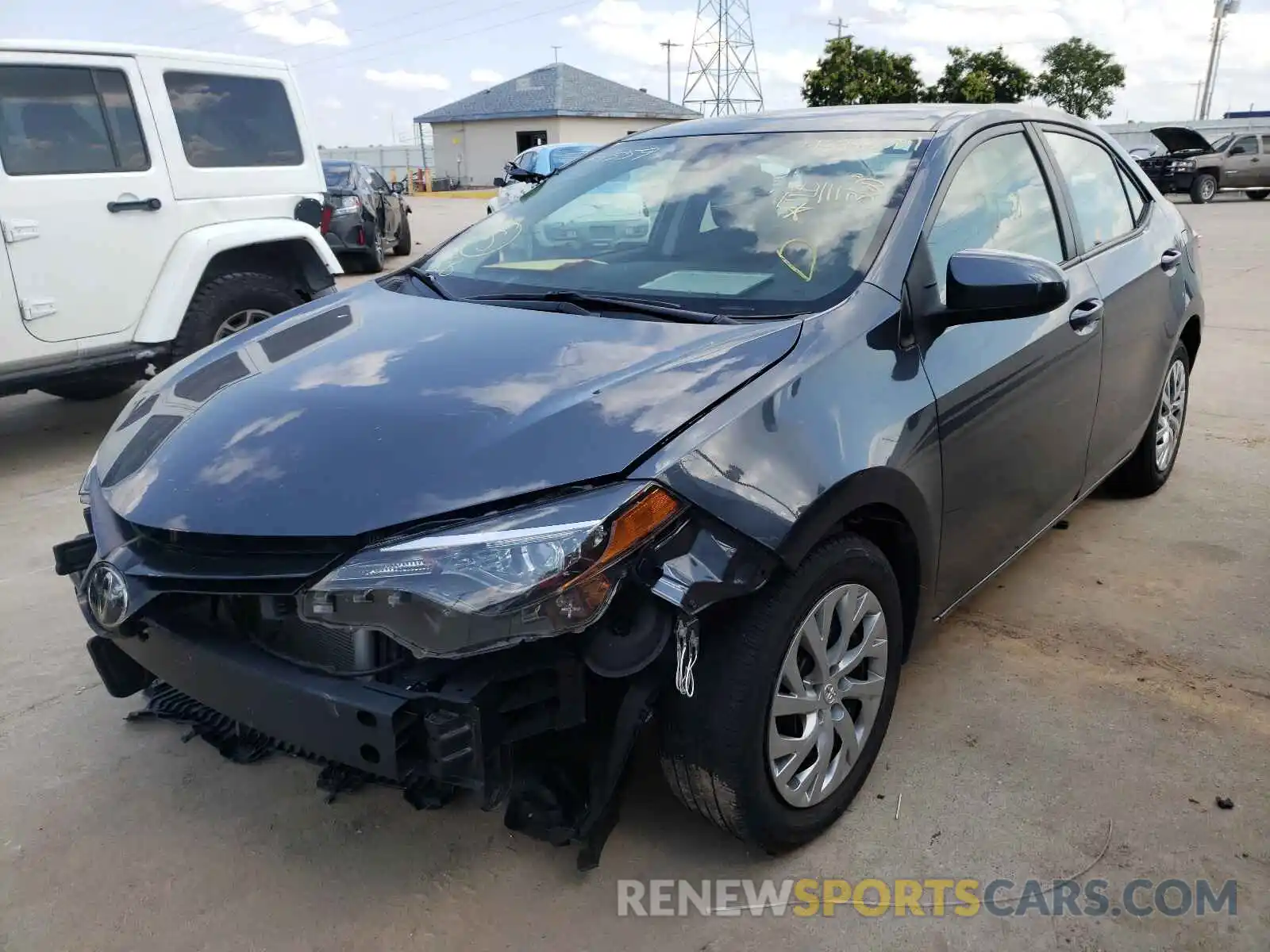 2 Photograph of a damaged car 2T1BURHE7KC174559 TOYOTA COROLLA 2019