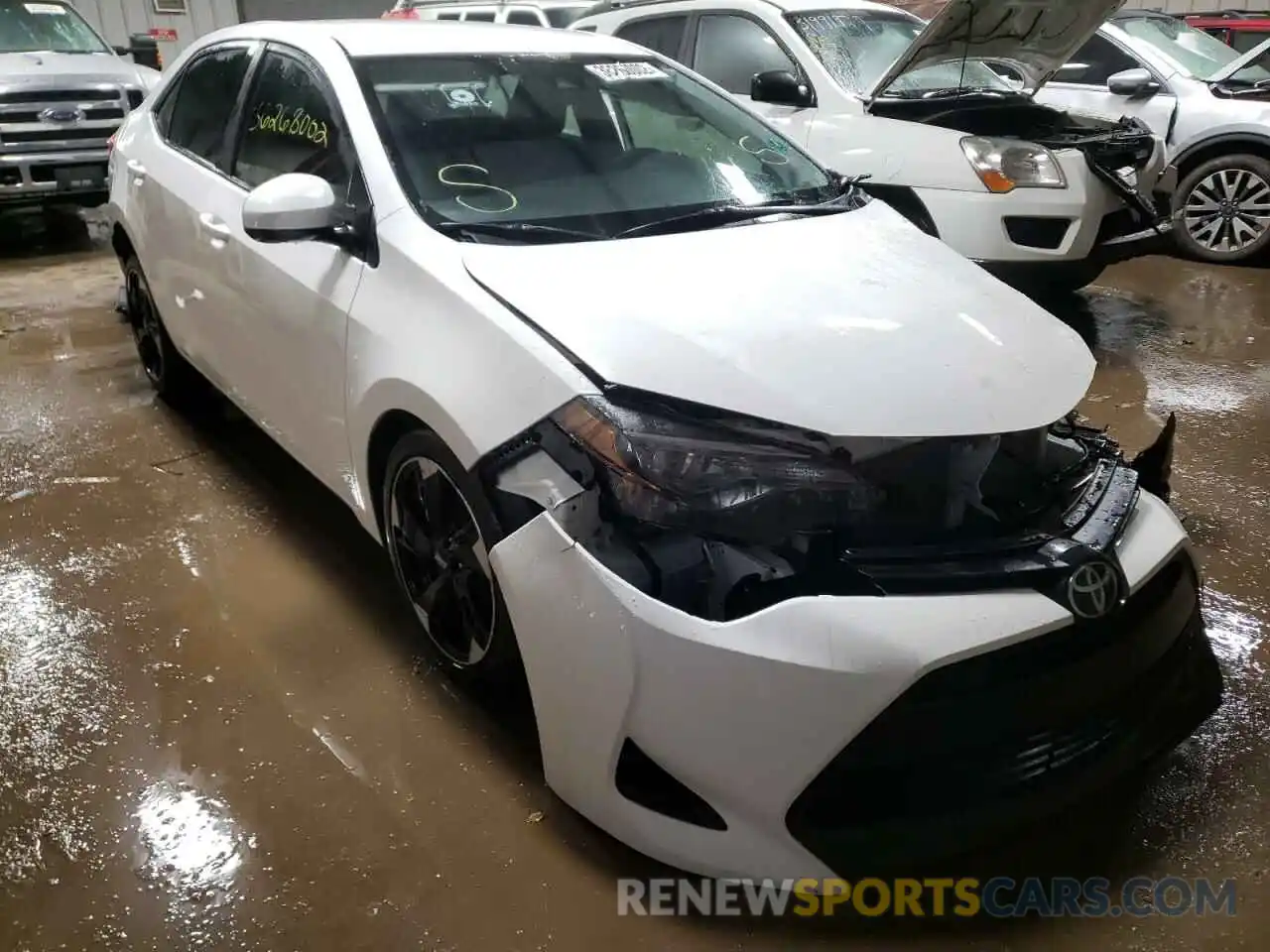 1 Photograph of a damaged car 2T1BURHE7KC175050 TOYOTA COROLLA 2019