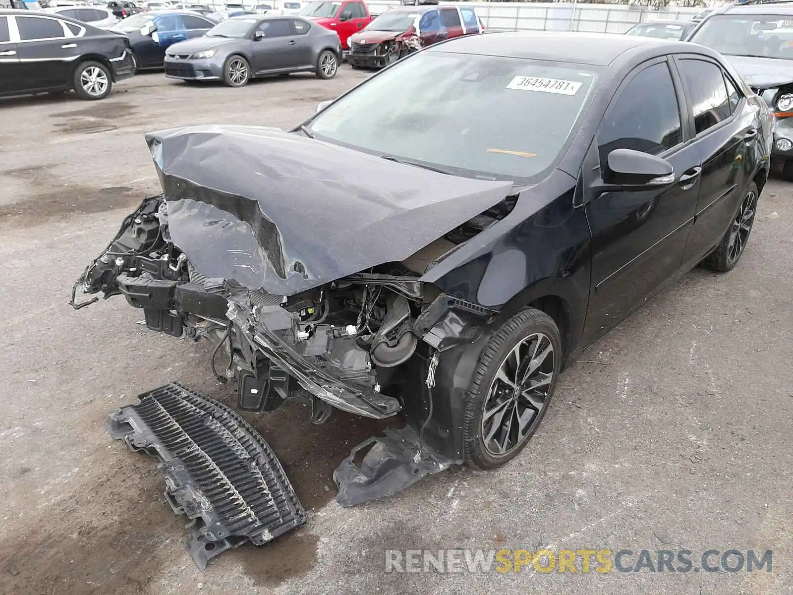 2 Photograph of a damaged car 2T1BURHE7KC175274 TOYOTA COROLLA 2019