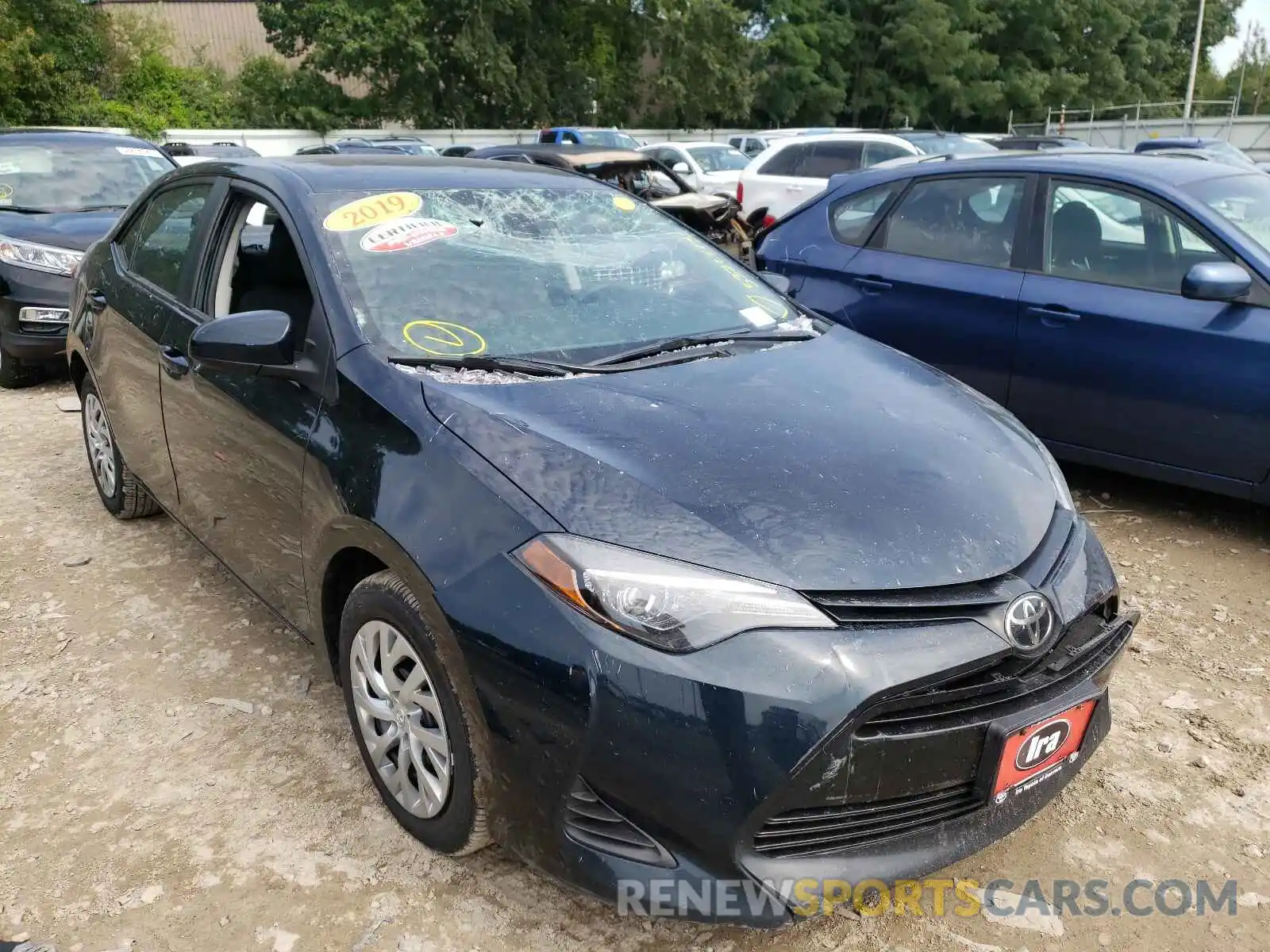 1 Photograph of a damaged car 2T1BURHE7KC176957 TOYOTA COROLLA 2019