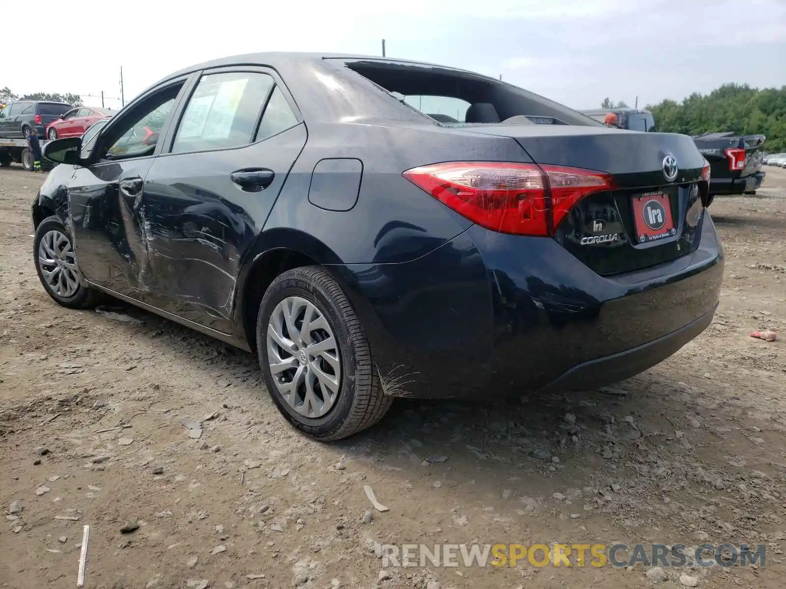 3 Photograph of a damaged car 2T1BURHE7KC176957 TOYOTA COROLLA 2019