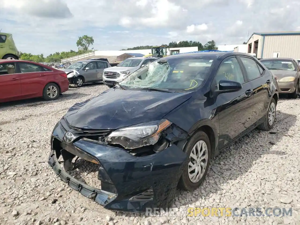 2 Photograph of a damaged car 2T1BURHE7KC177204 TOYOTA COROLLA 2019