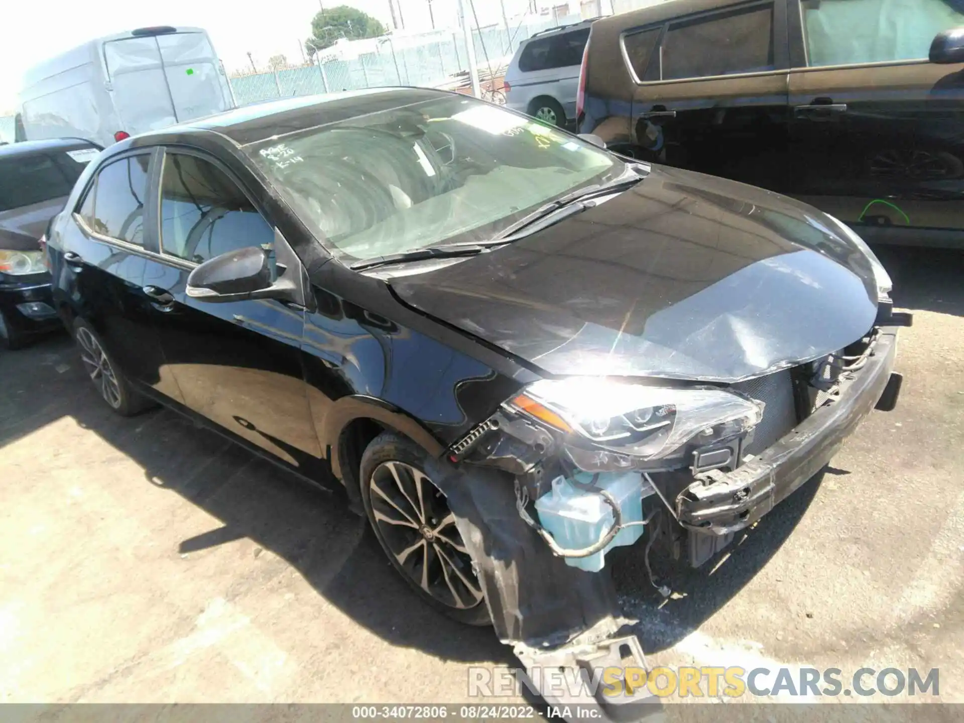 1 Photograph of a damaged car 2T1BURHE7KC177347 TOYOTA COROLLA 2019