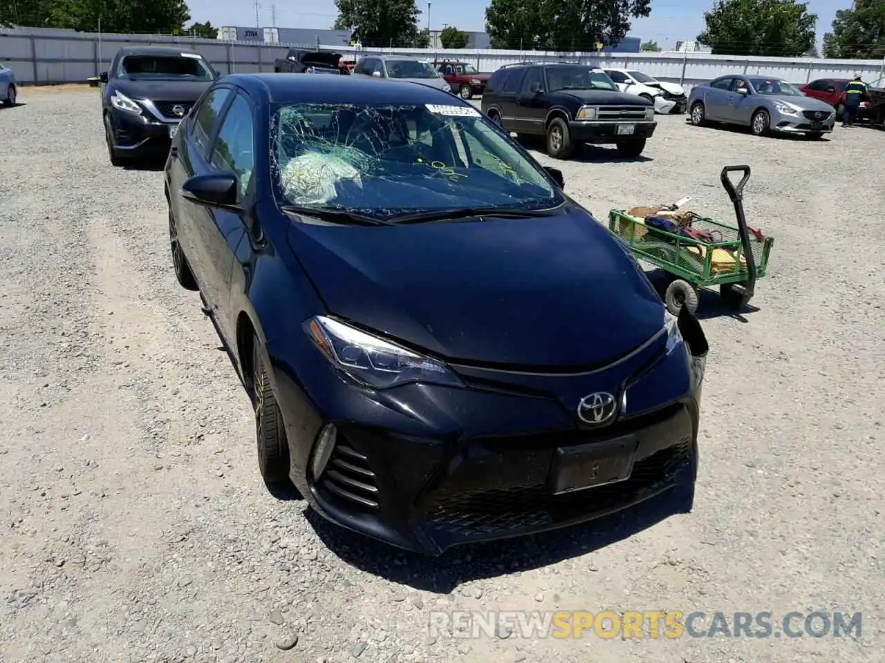 1 Photograph of a damaged car 2T1BURHE7KC177381 TOYOTA COROLLA 2019