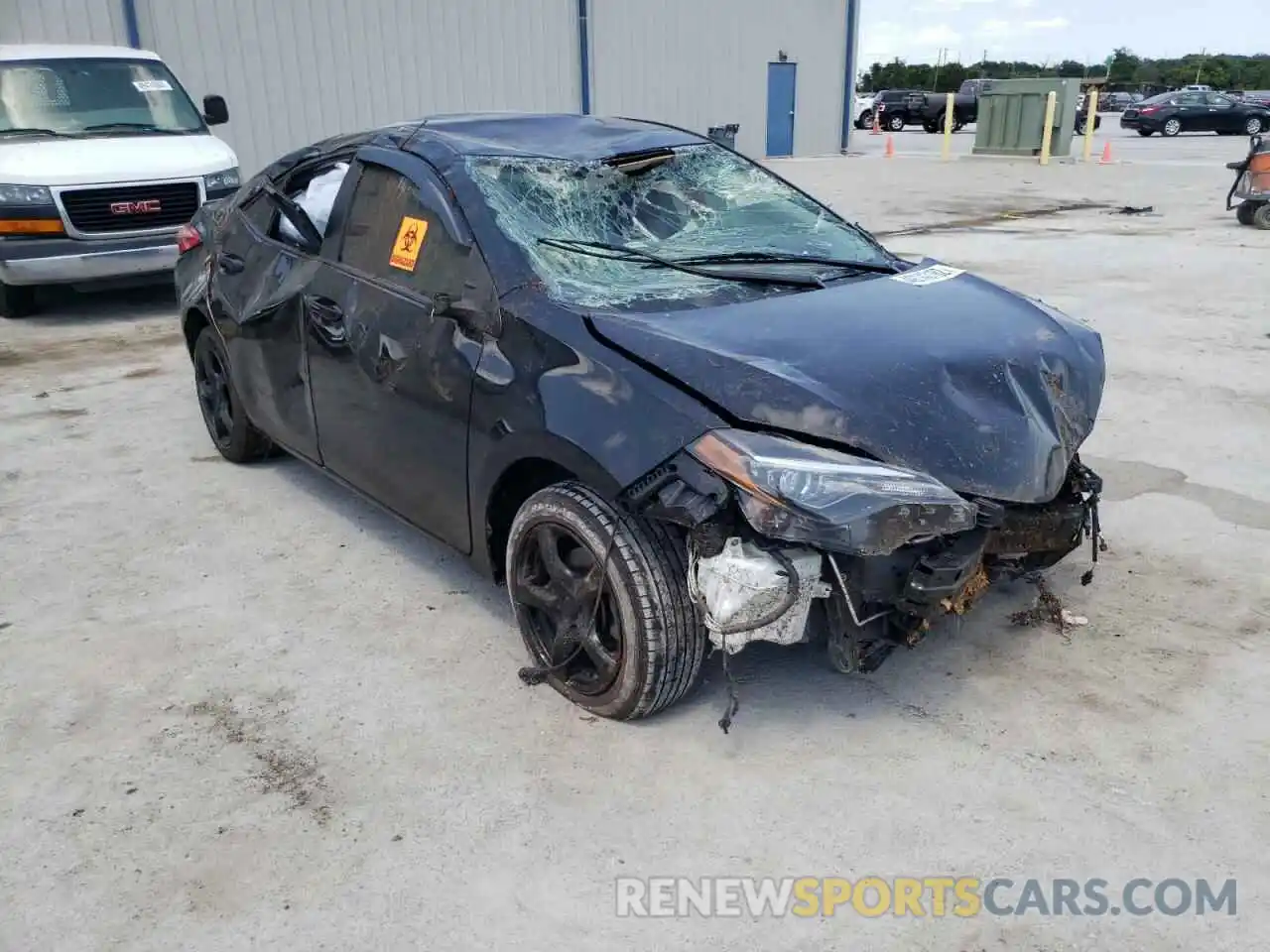 1 Photograph of a damaged car 2T1BURHE7KC177977 TOYOTA COROLLA 2019