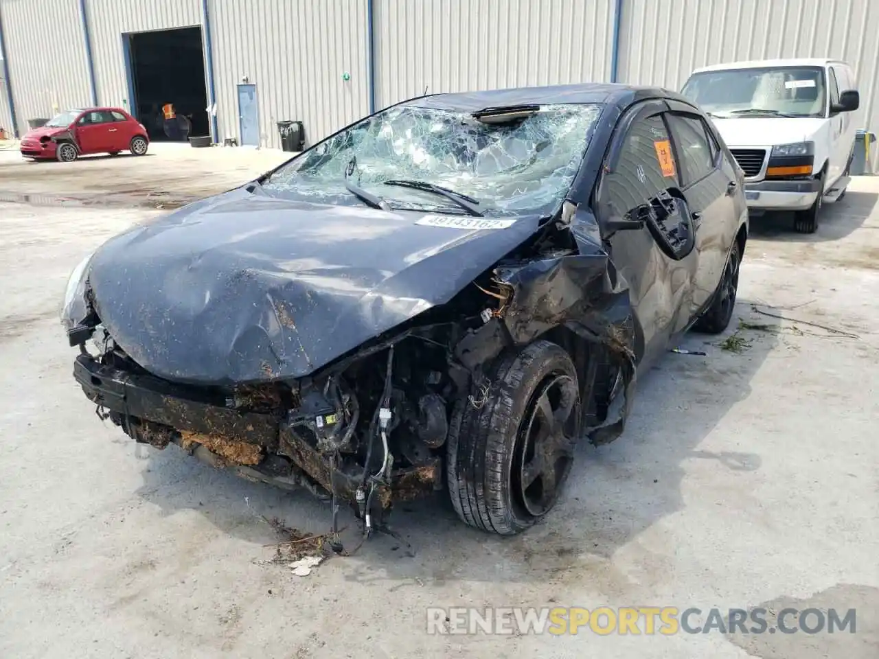 2 Photograph of a damaged car 2T1BURHE7KC177977 TOYOTA COROLLA 2019