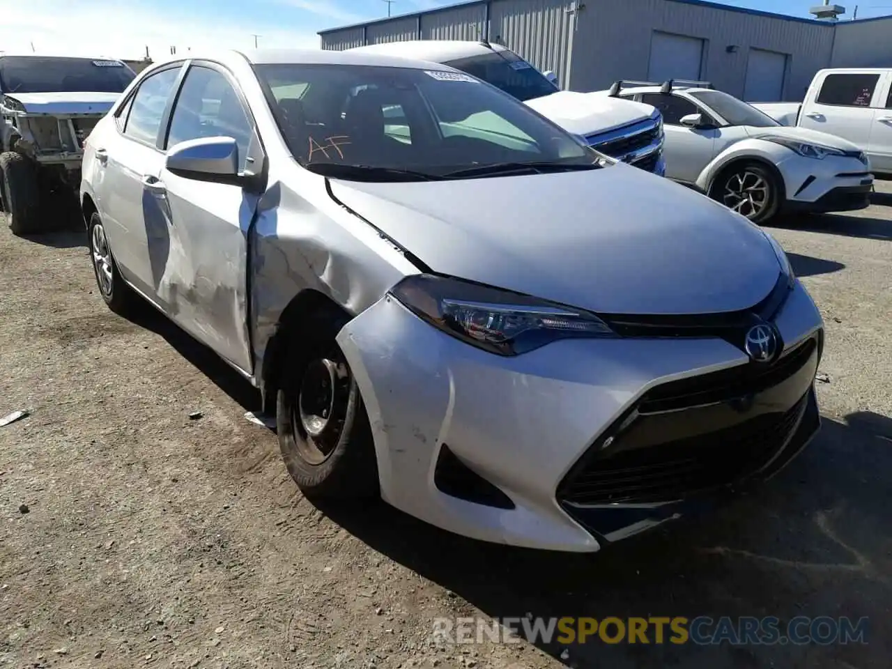 1 Photograph of a damaged car 2T1BURHE7KC178109 TOYOTA COROLLA 2019