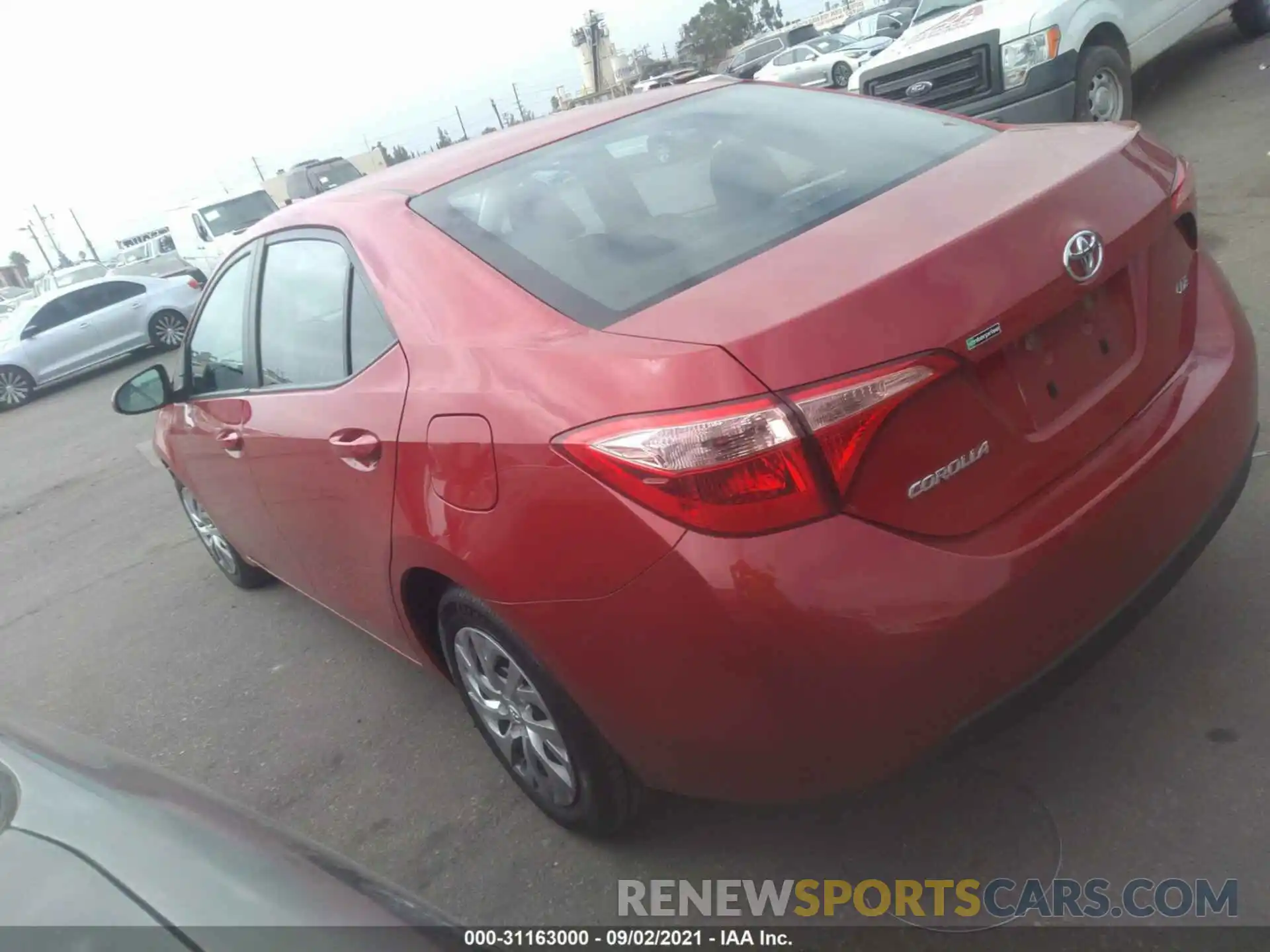 3 Photograph of a damaged car 2T1BURHE7KC178191 TOYOTA COROLLA 2019