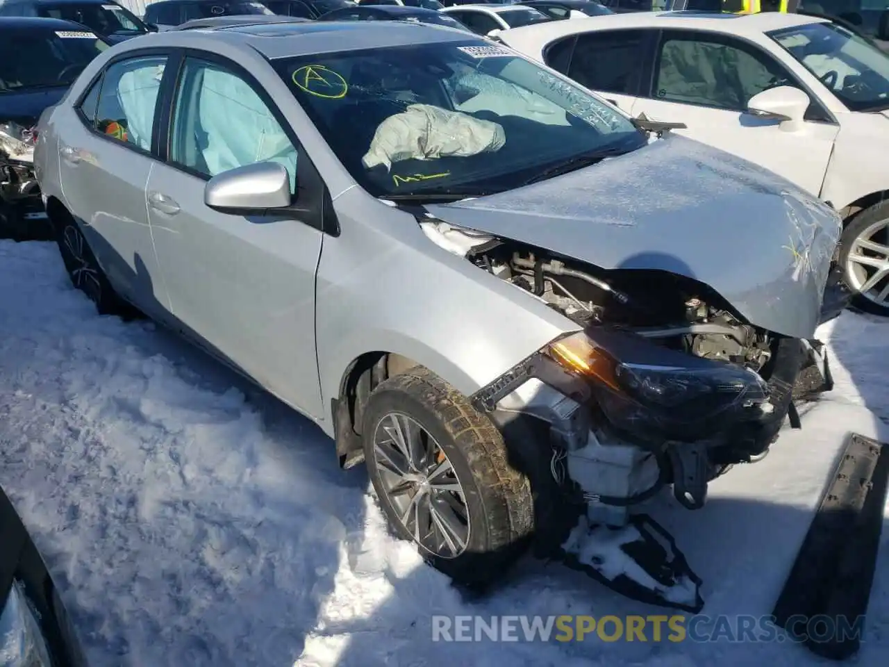 1 Photograph of a damaged car 2T1BURHE7KC178238 TOYOTA COROLLA 2019