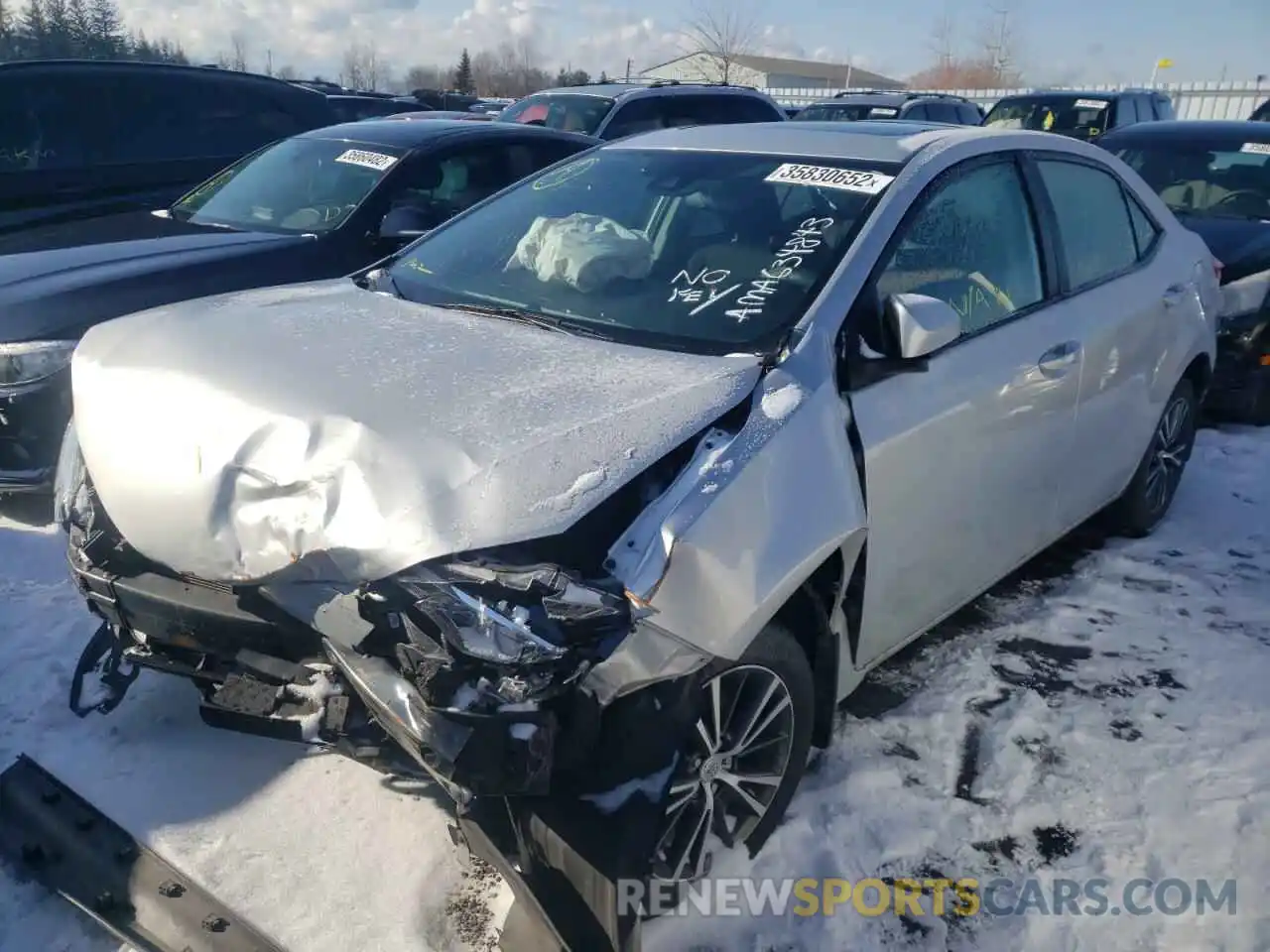 2 Photograph of a damaged car 2T1BURHE7KC178238 TOYOTA COROLLA 2019