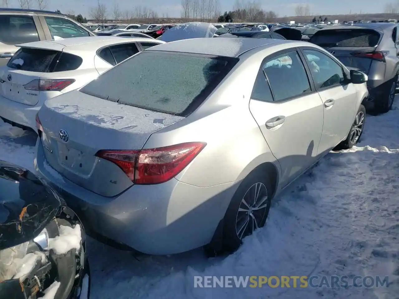 4 Photograph of a damaged car 2T1BURHE7KC178238 TOYOTA COROLLA 2019