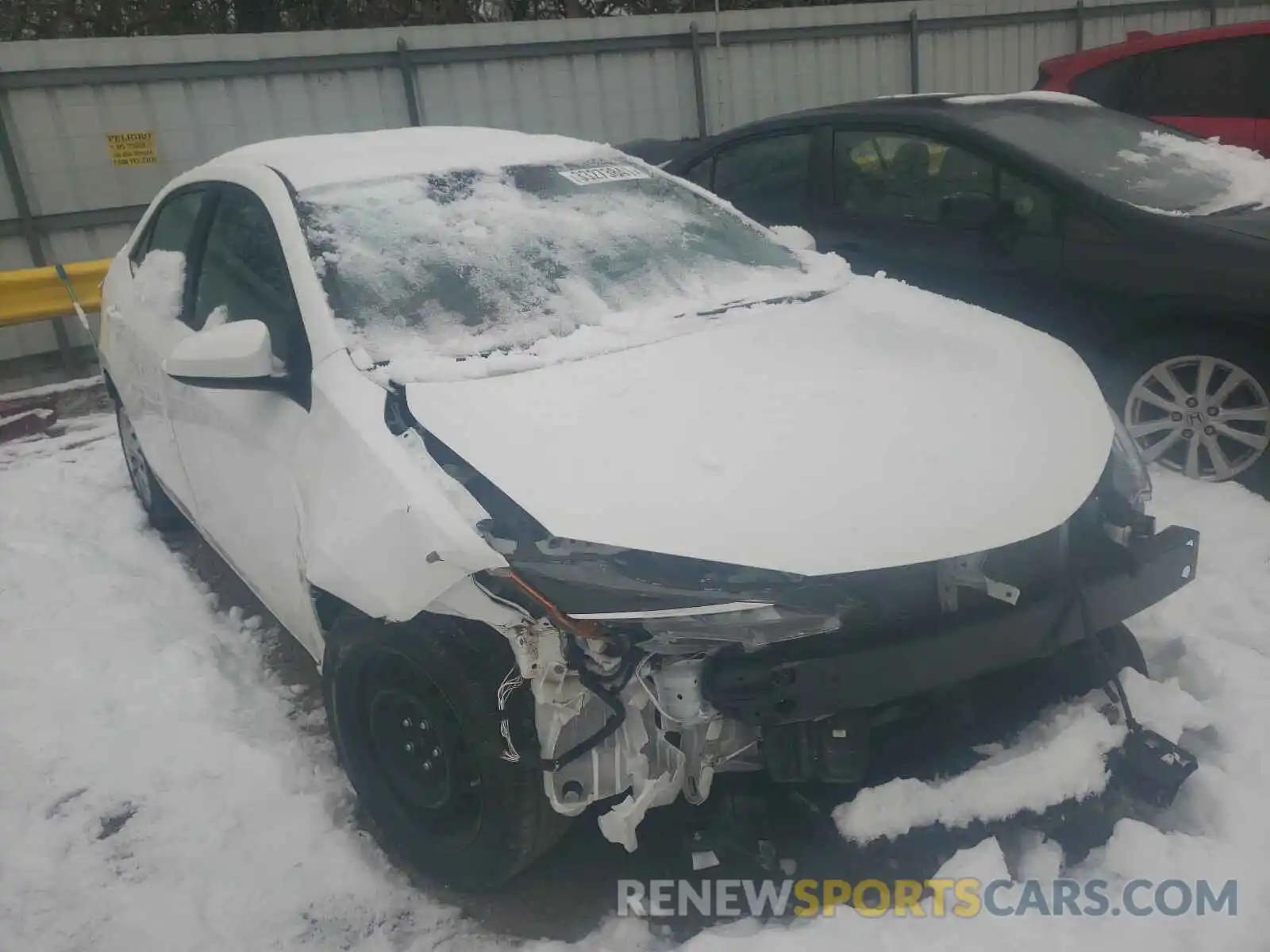 1 Photograph of a damaged car 2T1BURHE7KC179017 TOYOTA COROLLA 2019