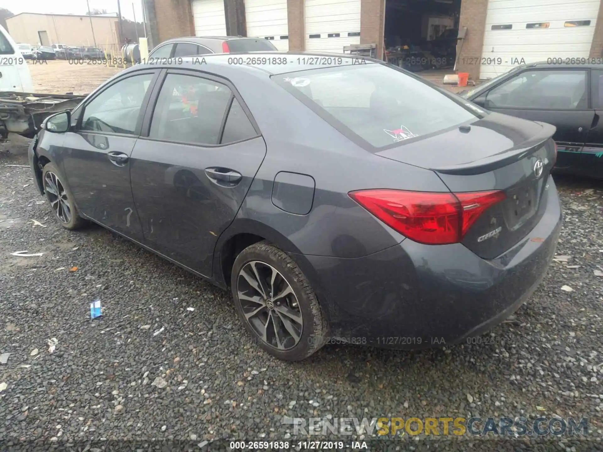 3 Photograph of a damaged car 2T1BURHE7KC179177 TOYOTA COROLLA 2019