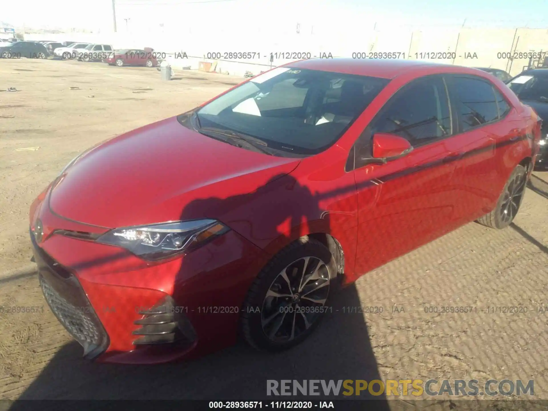 2 Фотография поврежденного автомобиля 2T1BURHE7KC179387 TOYOTA COROLLA 2019