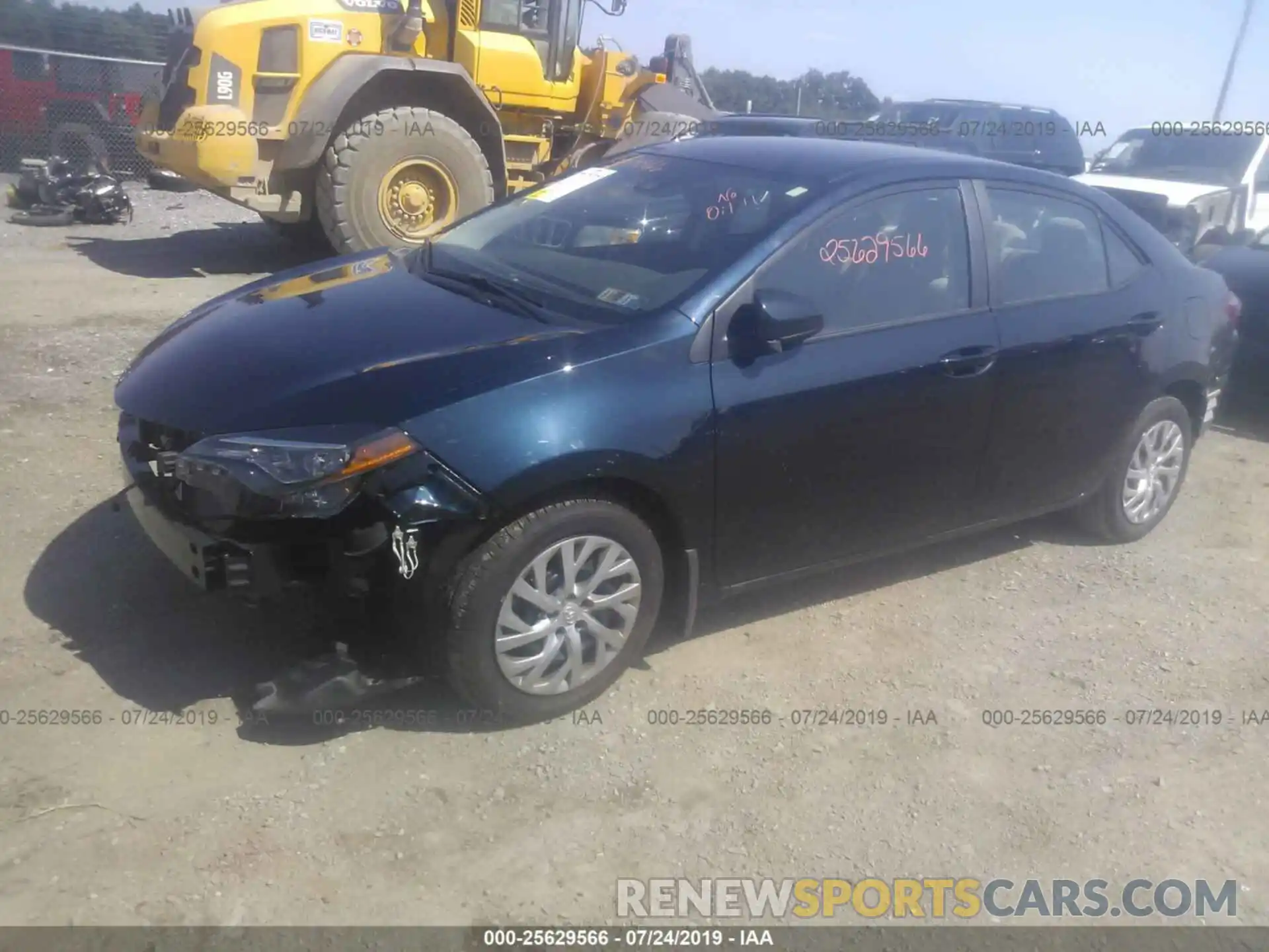 2 Photograph of a damaged car 2T1BURHE7KC179762 TOYOTA COROLLA 2019