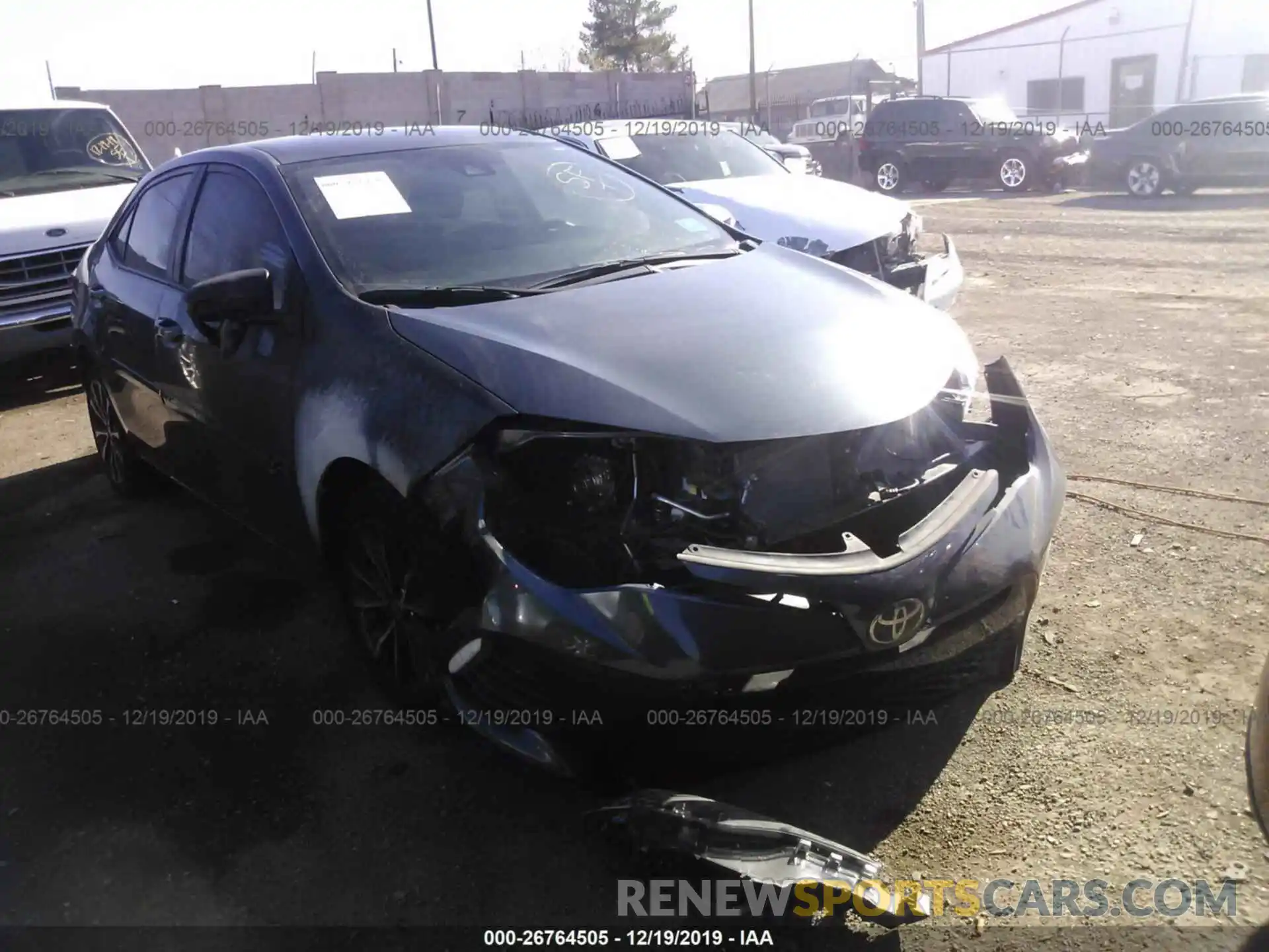 1 Photograph of a damaged car 2T1BURHE7KC179972 TOYOTA COROLLA 2019