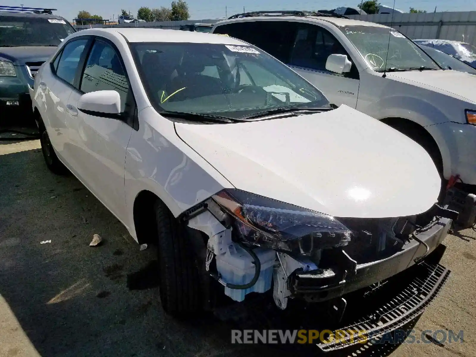 1 Photograph of a damaged car 2T1BURHE7KC180152 TOYOTA COROLLA 2019