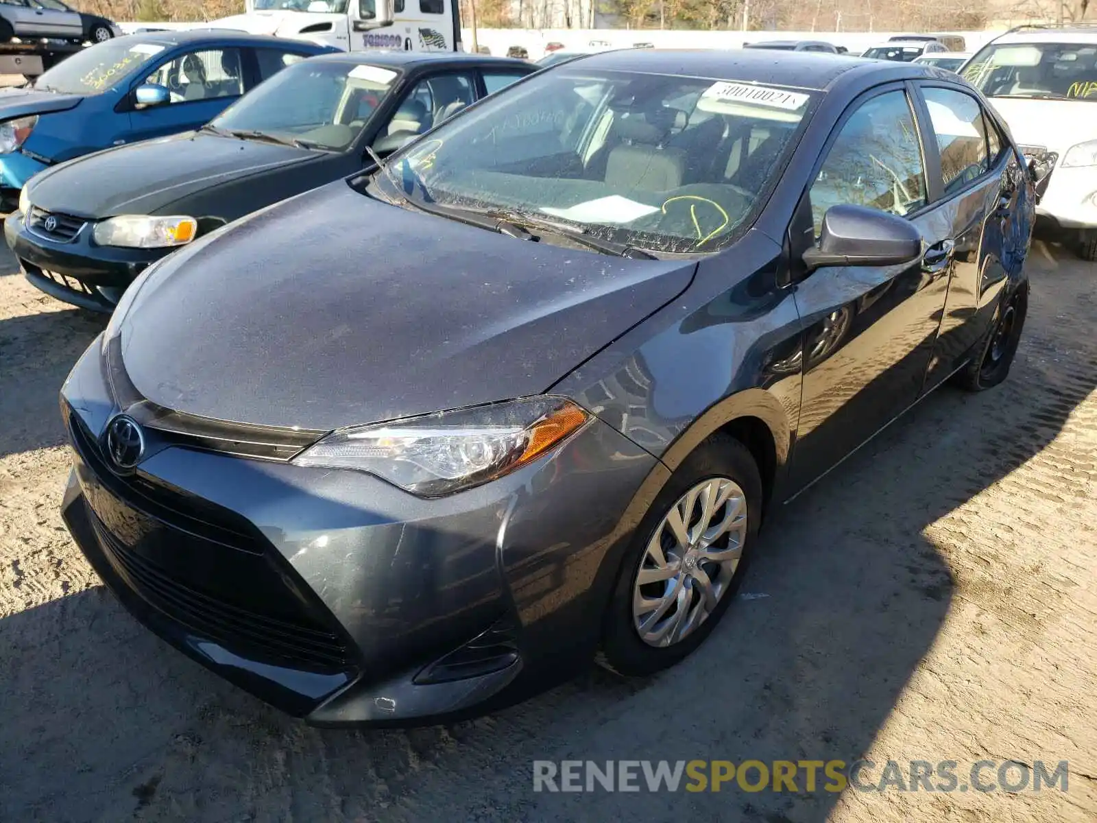 2 Photograph of a damaged car 2T1BURHE7KC180541 TOYOTA COROLLA 2019