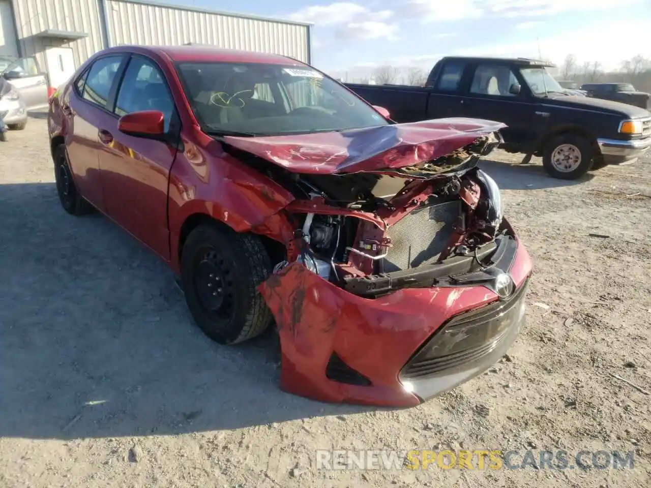 1 Photograph of a damaged car 2T1BURHE7KC180975 TOYOTA COROLLA 2019