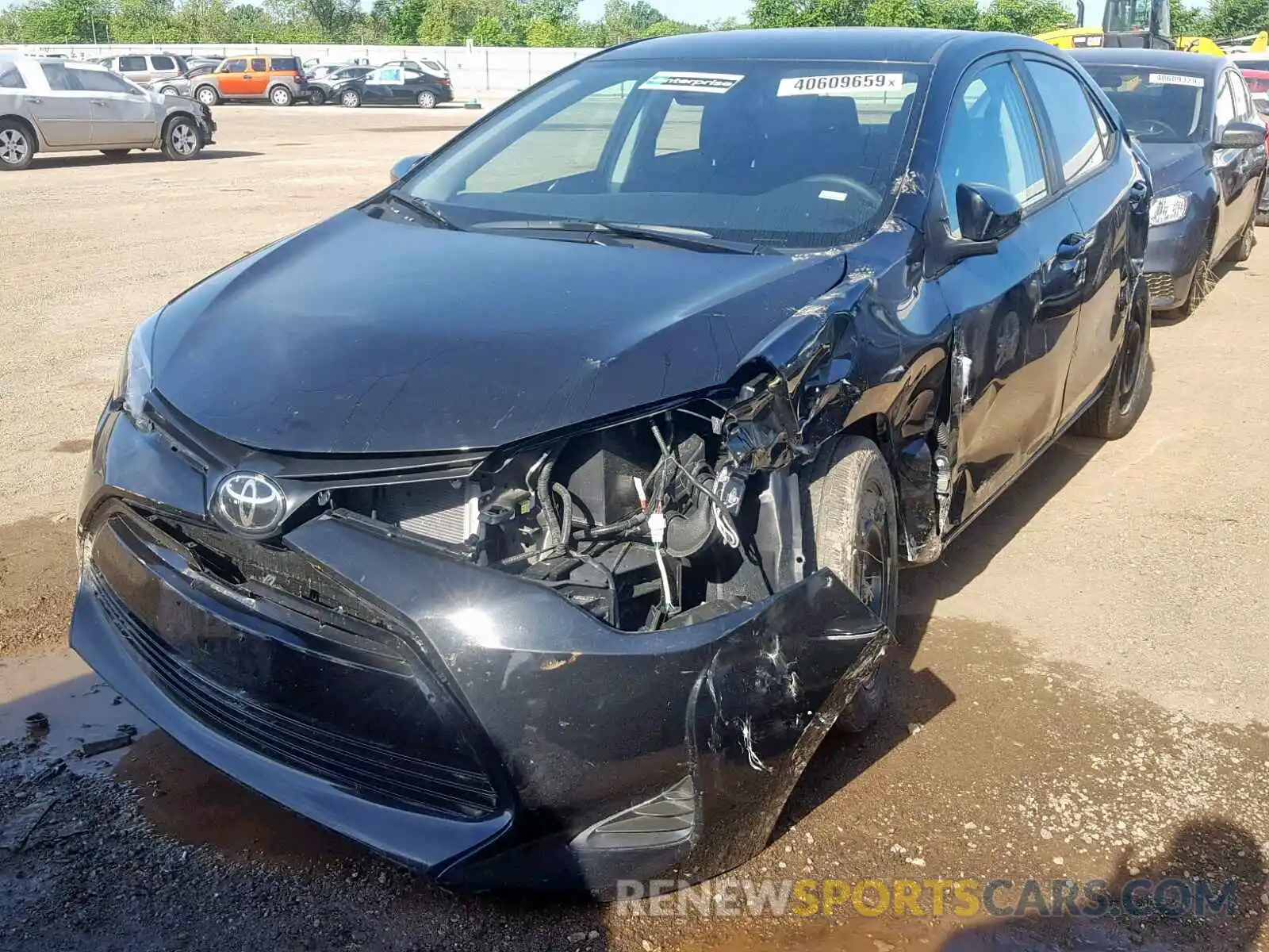 2 Photograph of a damaged car 2T1BURHE7KC180992 TOYOTA COROLLA 2019