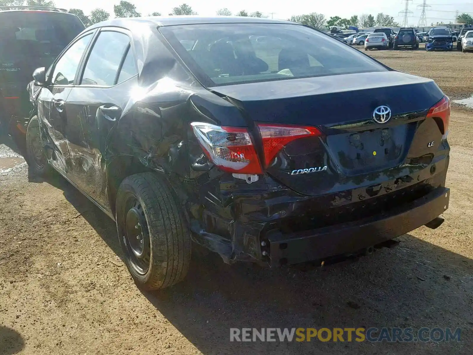 3 Photograph of a damaged car 2T1BURHE7KC180992 TOYOTA COROLLA 2019