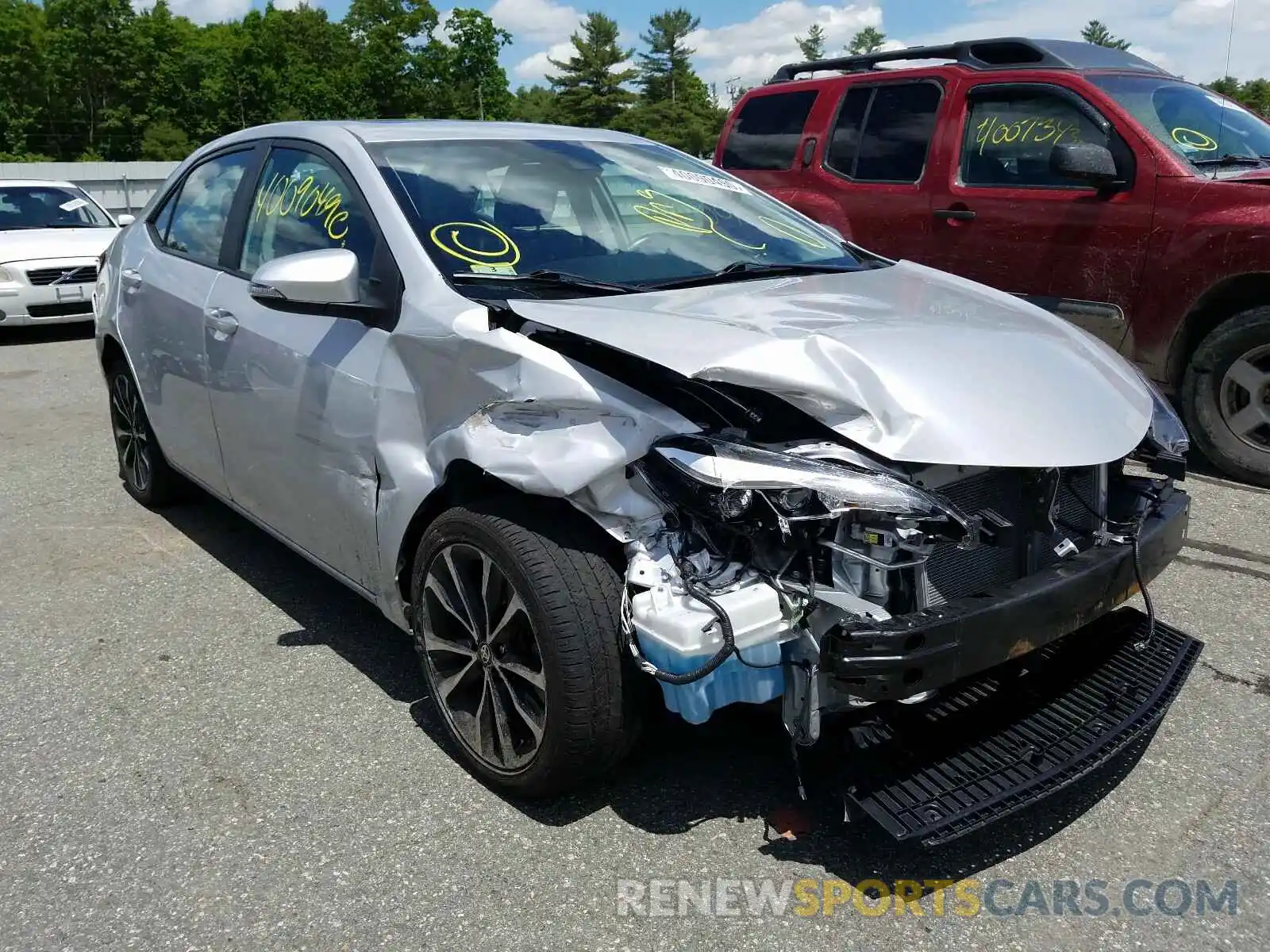 1 Photograph of a damaged car 2T1BURHE7KC182189 TOYOTA COROLLA 2019