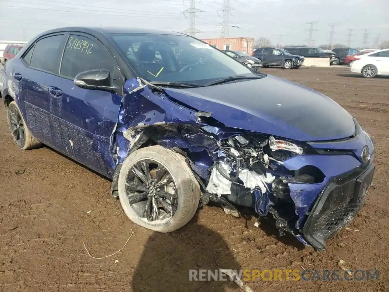 1 Photograph of a damaged car 2T1BURHE7KC182354 TOYOTA COROLLA 2019