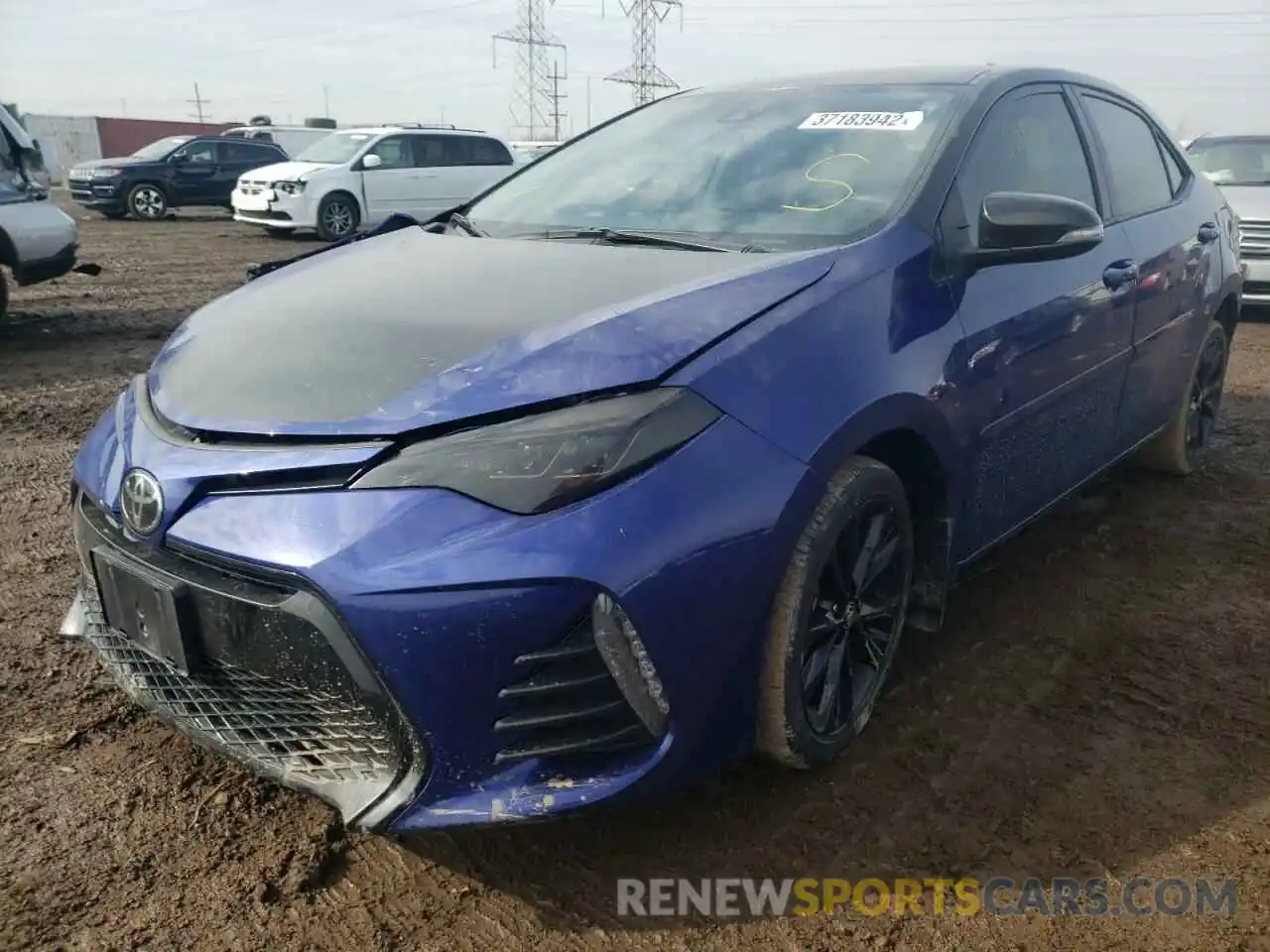 2 Photograph of a damaged car 2T1BURHE7KC182354 TOYOTA COROLLA 2019