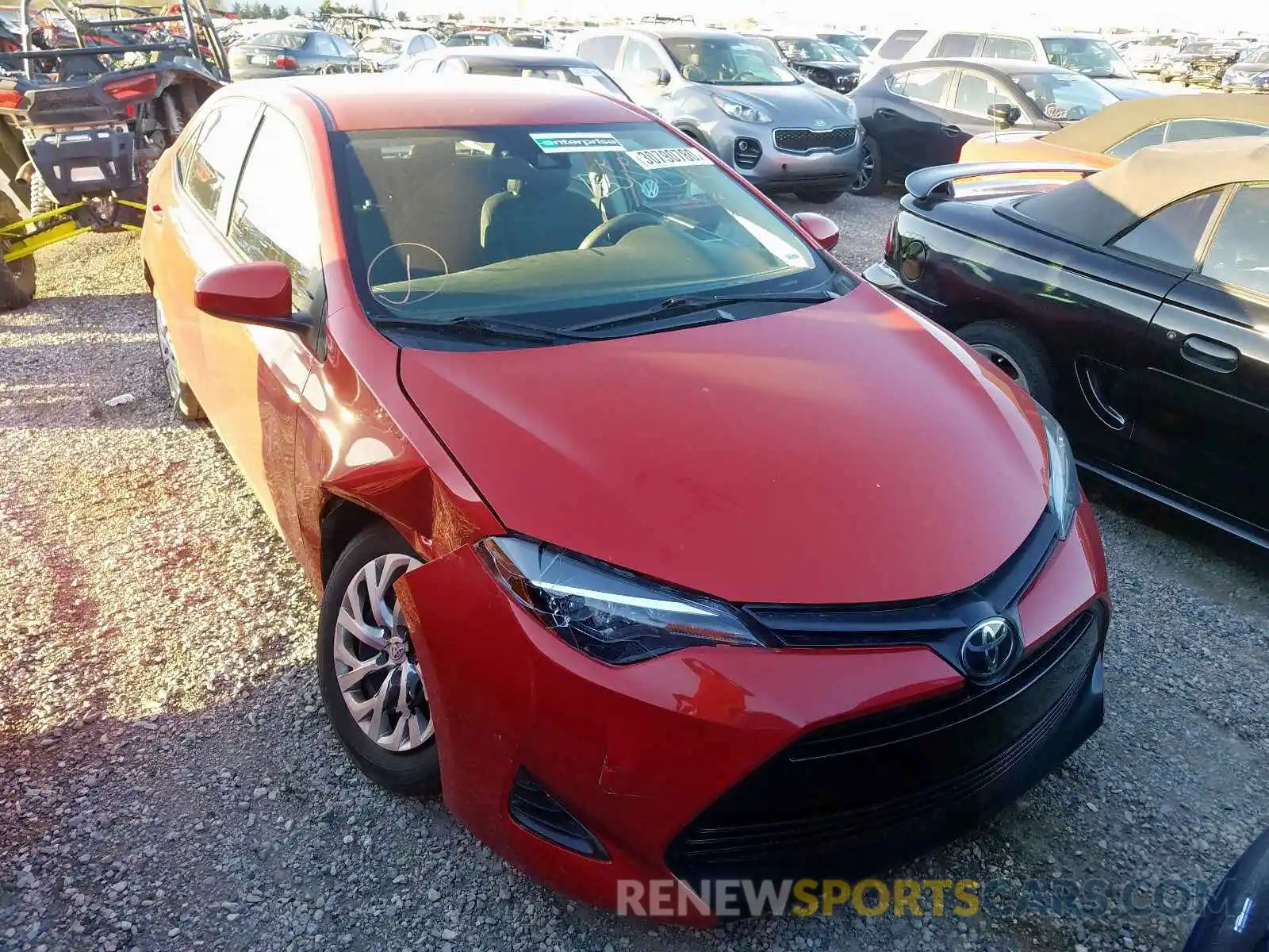 1 Photograph of a damaged car 2T1BURHE7KC182435 TOYOTA COROLLA 2019