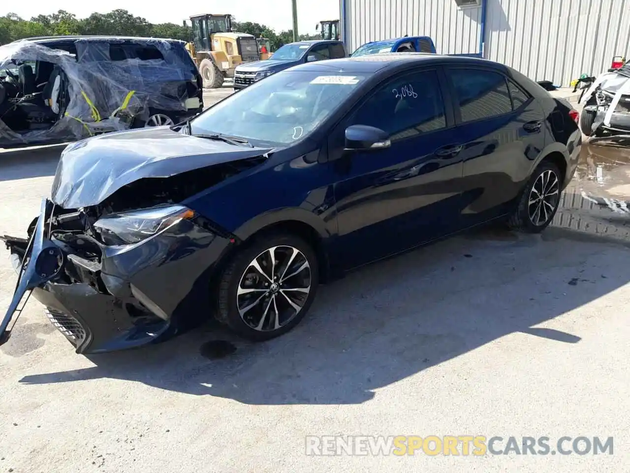 2 Photograph of a damaged car 2T1BURHE7KC182449 TOYOTA COROLLA 2019