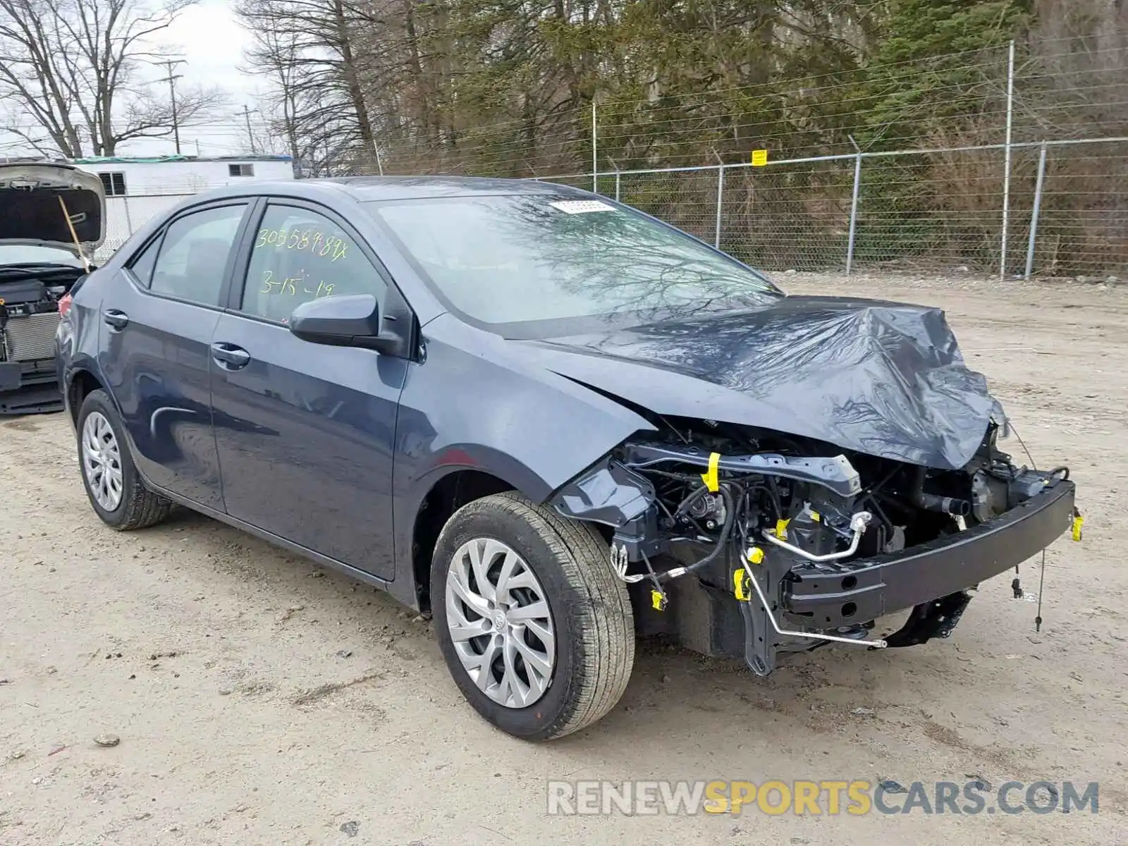 1 Photograph of a damaged car 2T1BURHE7KC183066 TOYOTA COROLLA 2019