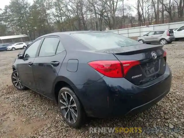 3 Photograph of a damaged car 2T1BURHE7KC183228 TOYOTA COROLLA 2019