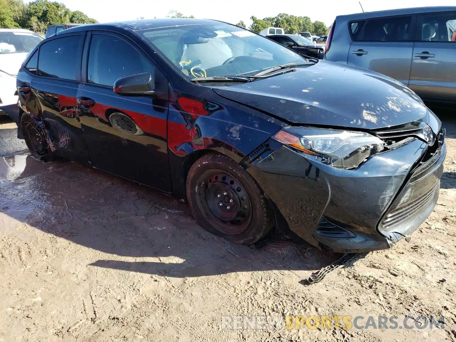 1 Photograph of a damaged car 2T1BURHE7KC183746 TOYOTA COROLLA 2019