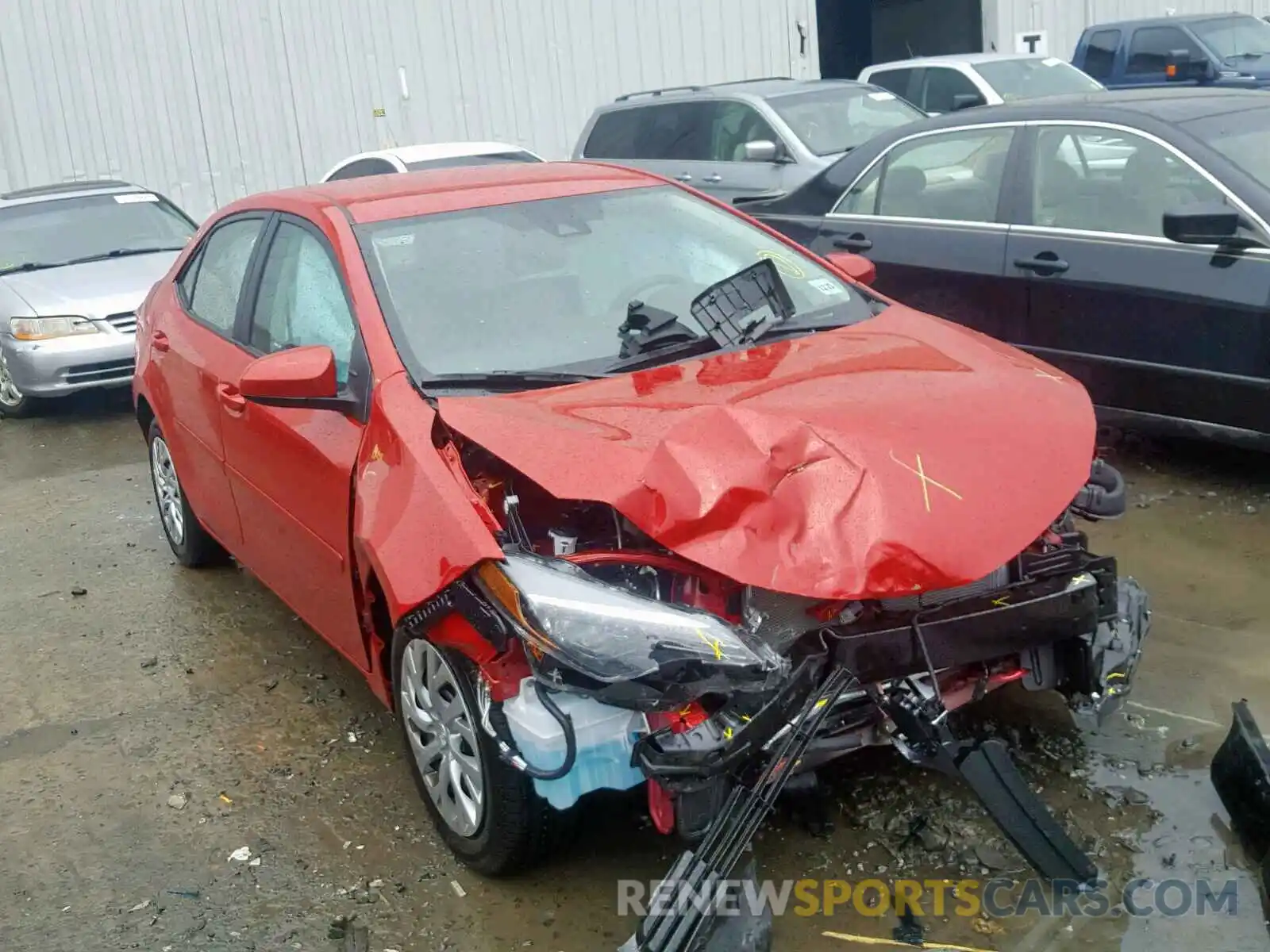 1 Photograph of a damaged car 2T1BURHE7KC184802 TOYOTA COROLLA 2019