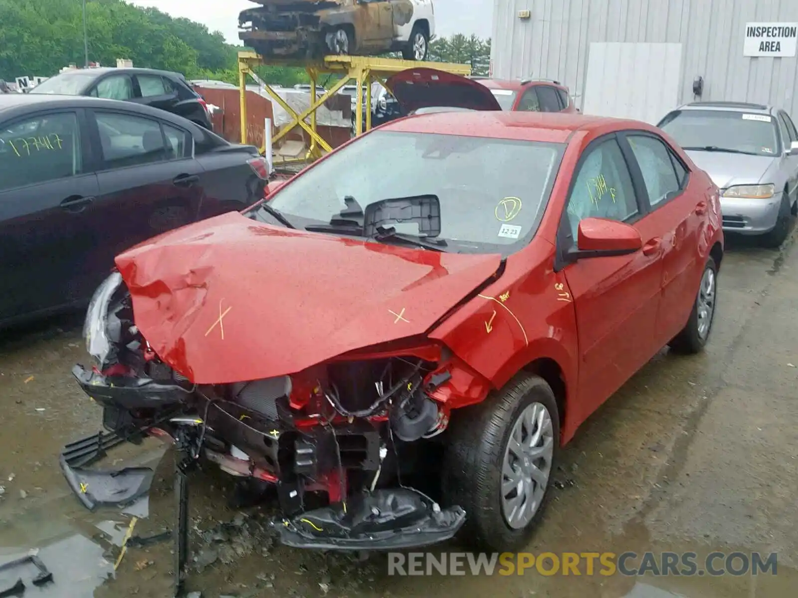 2 Photograph of a damaged car 2T1BURHE7KC184802 TOYOTA COROLLA 2019