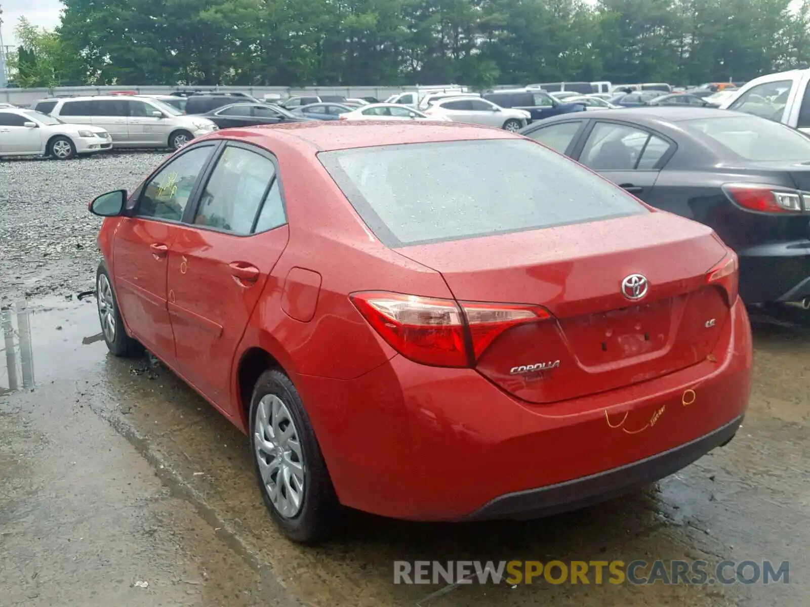 3 Photograph of a damaged car 2T1BURHE7KC184802 TOYOTA COROLLA 2019