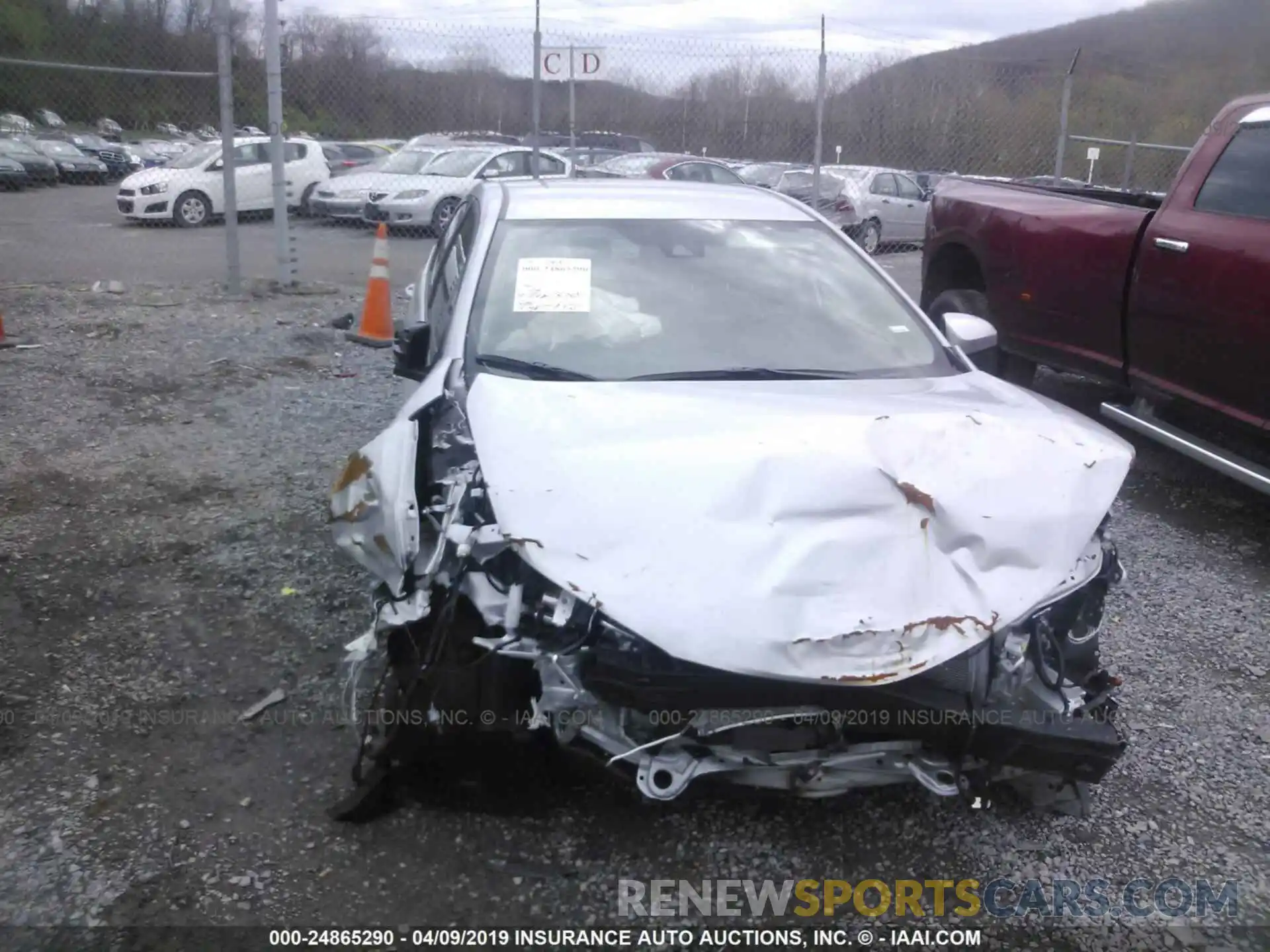 6 Photograph of a damaged car 2T1BURHE7KC185108 TOYOTA COROLLA 2019