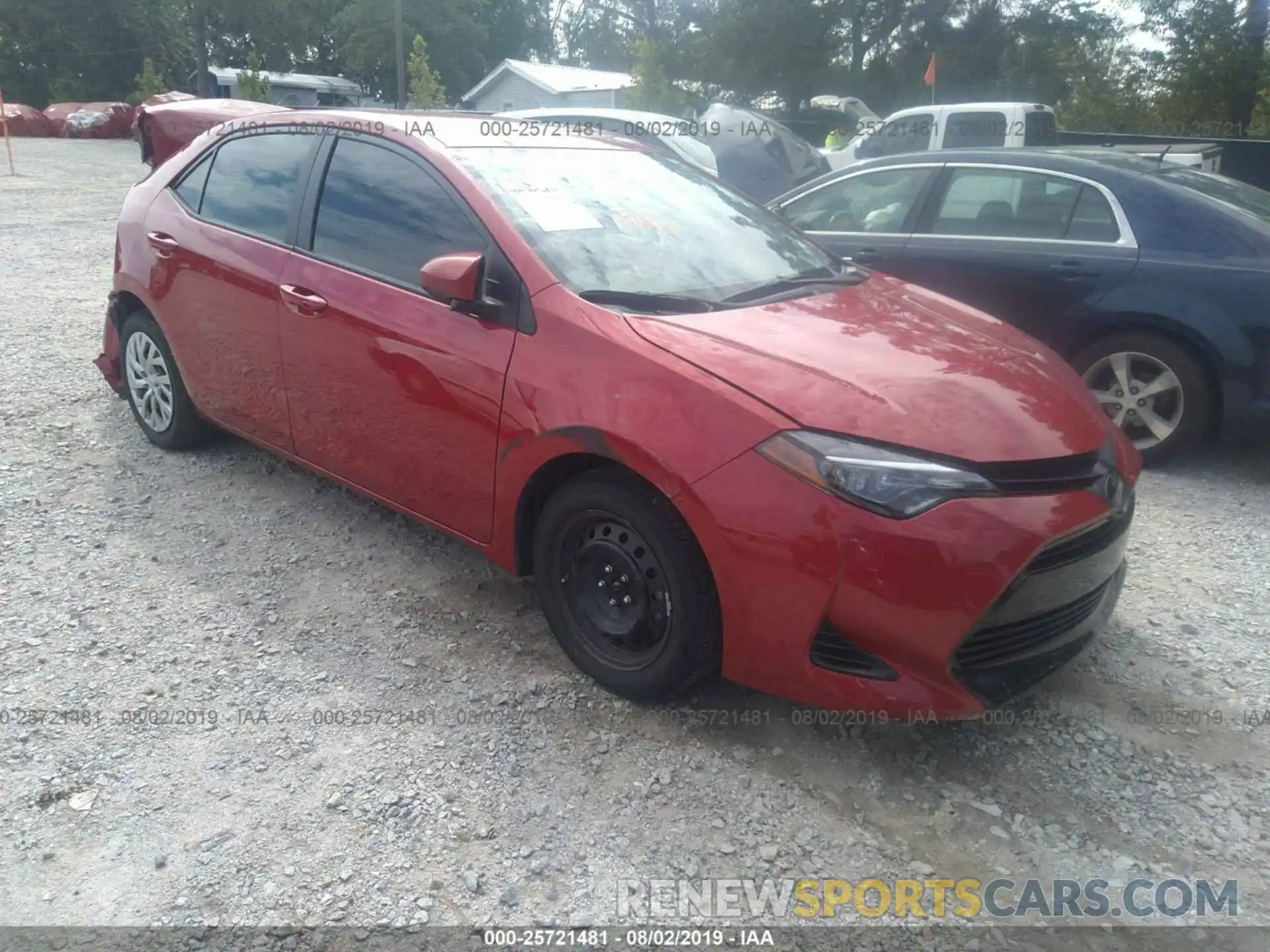 1 Photograph of a damaged car 2T1BURHE7KC185187 TOYOTA COROLLA 2019