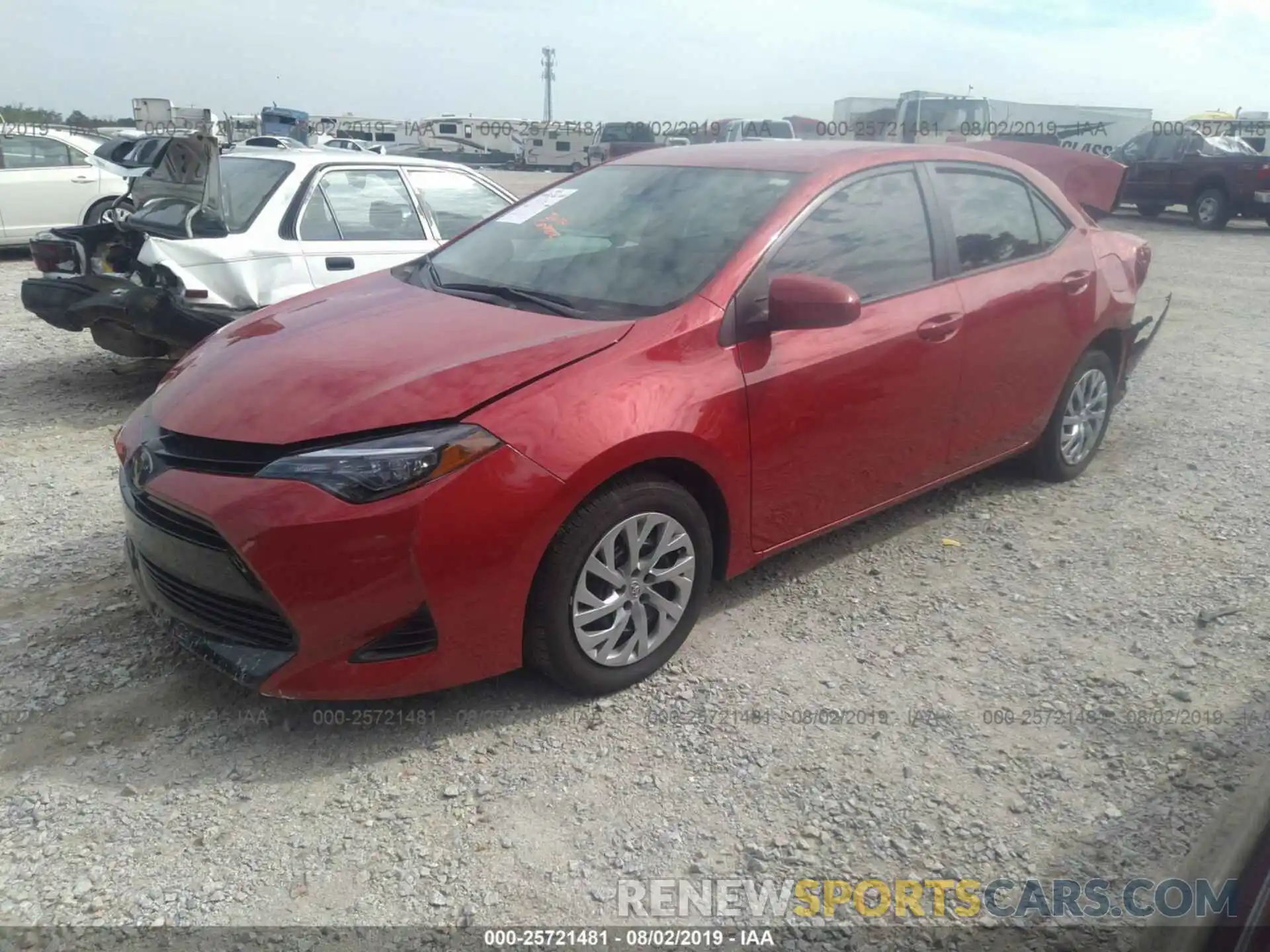 2 Photograph of a damaged car 2T1BURHE7KC185187 TOYOTA COROLLA 2019