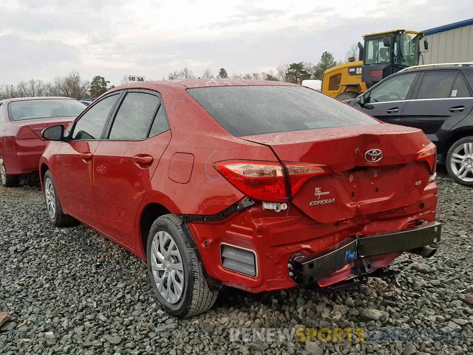 3 Photograph of a damaged car 2T1BURHE7KC185206 TOYOTA COROLLA 2019