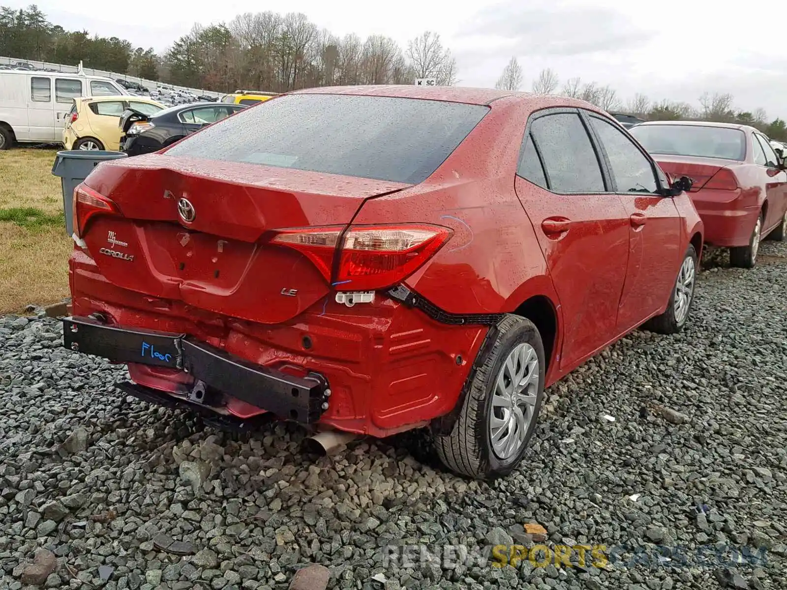 4 Photograph of a damaged car 2T1BURHE7KC185206 TOYOTA COROLLA 2019